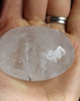 Quartz black tourmaline pocket stone 2, new