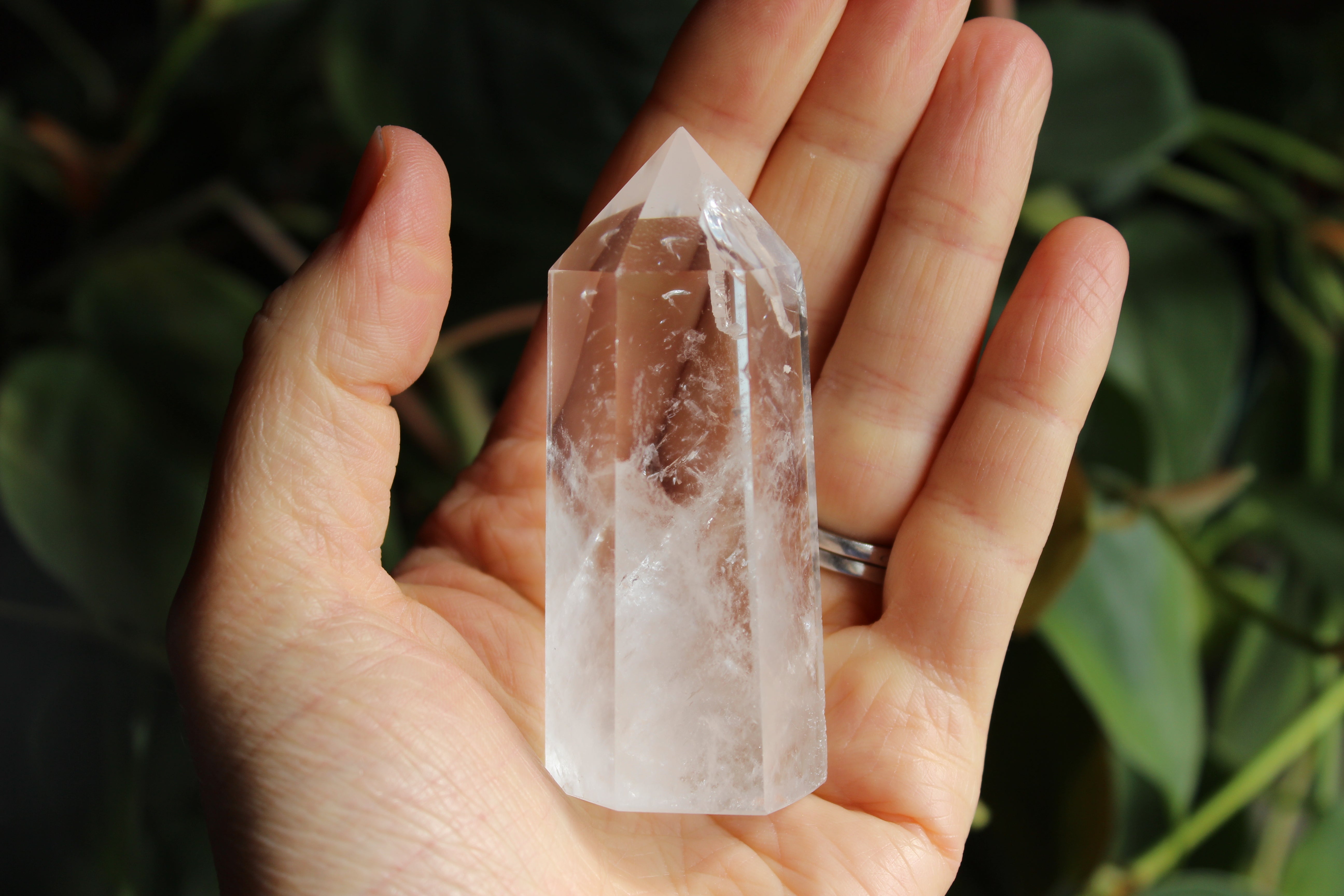 Clear quartz tower 1, new