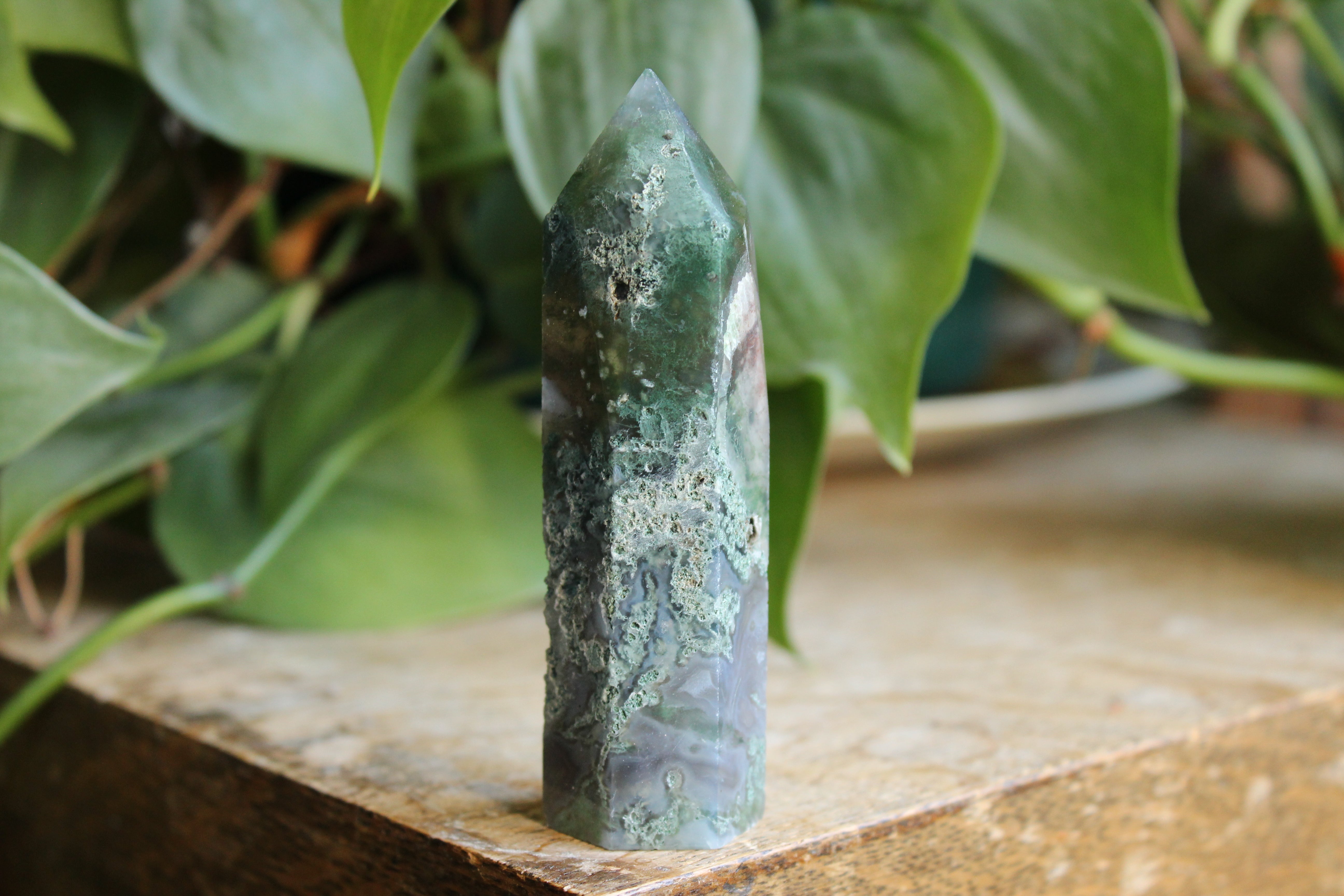 Moss agate tower 1, new