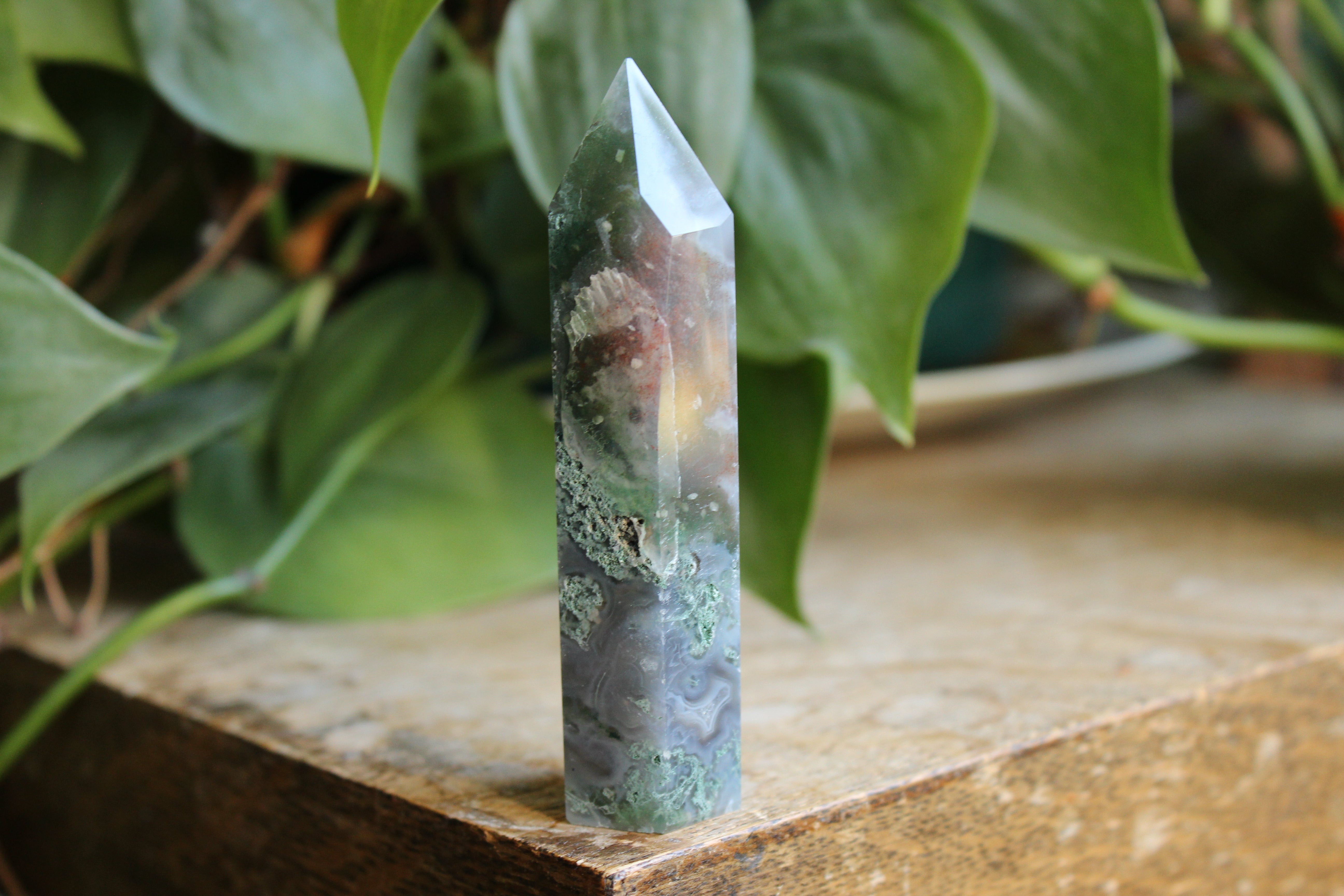Moss agate tower 1, new
