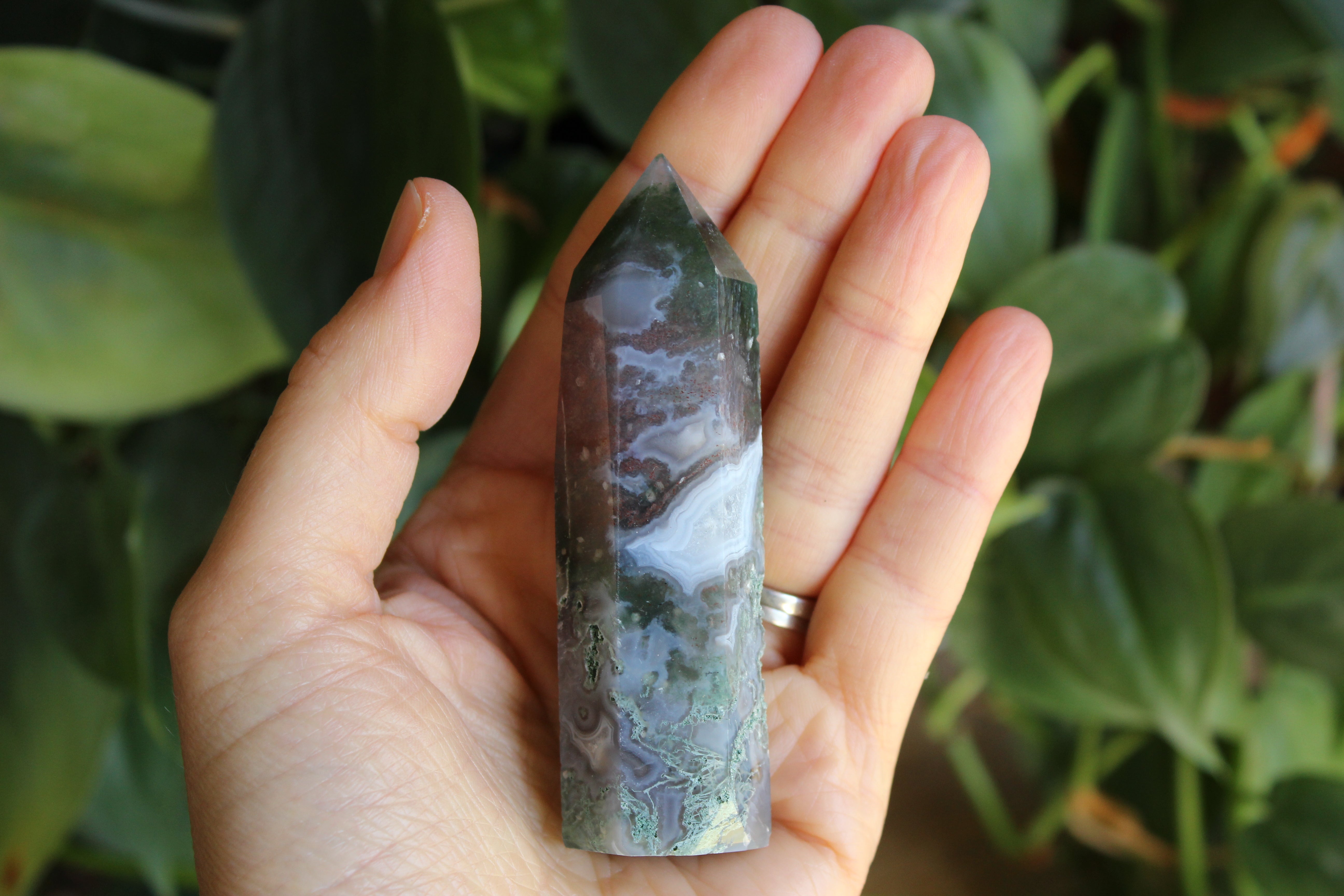 Moss agate tower 1, new