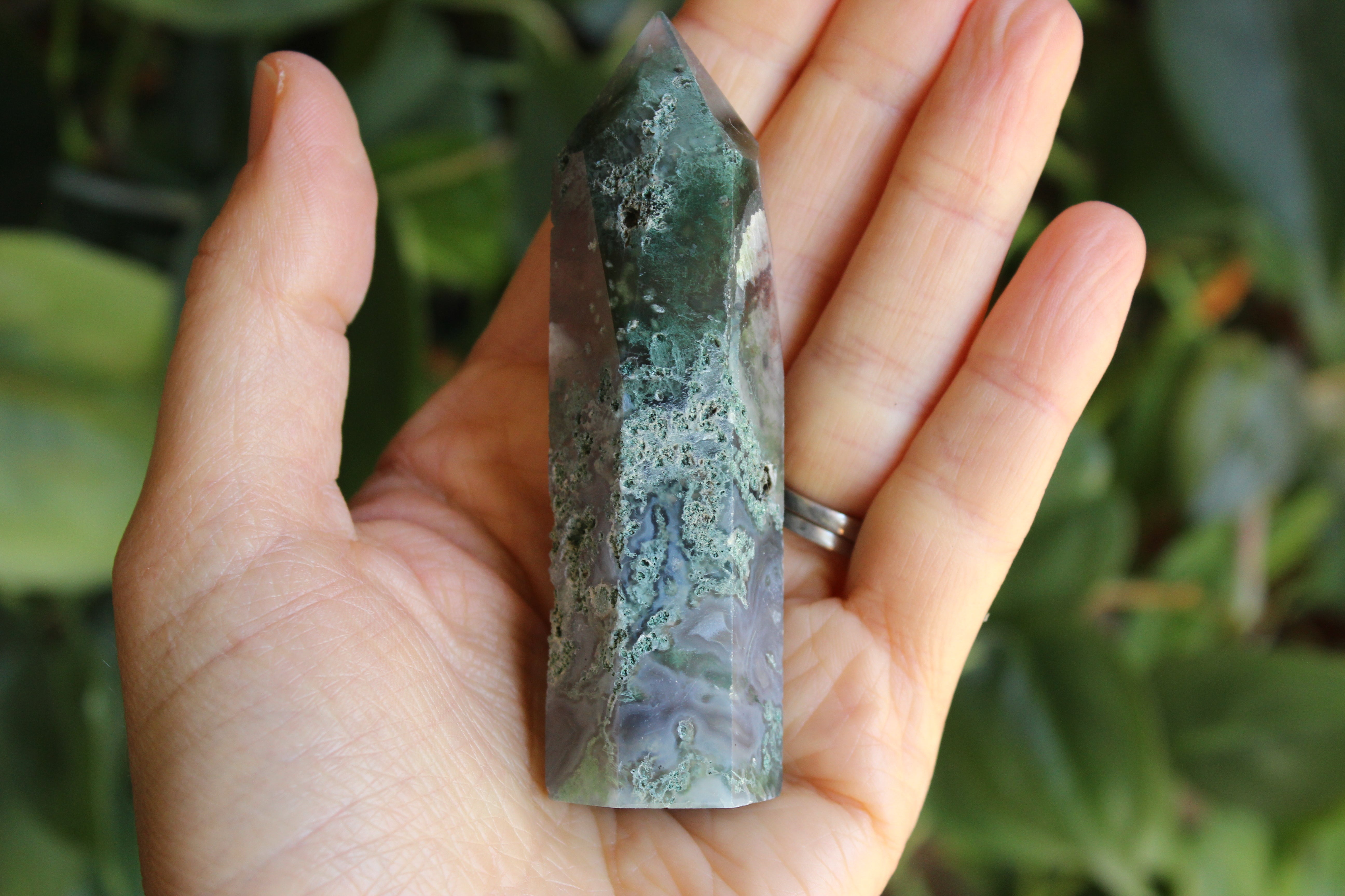 Moss agate tower 1, new