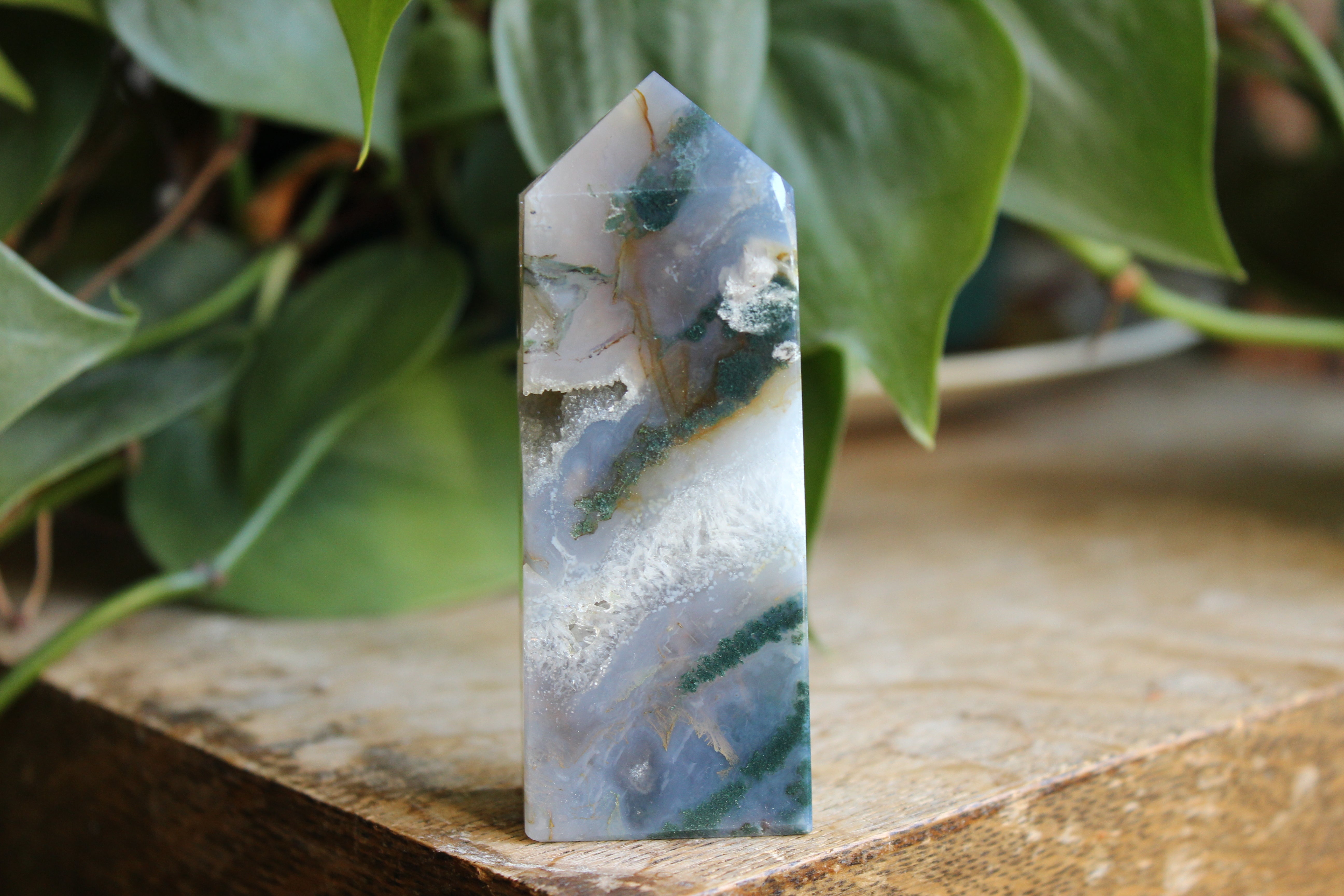 Moss agate tower 2, new