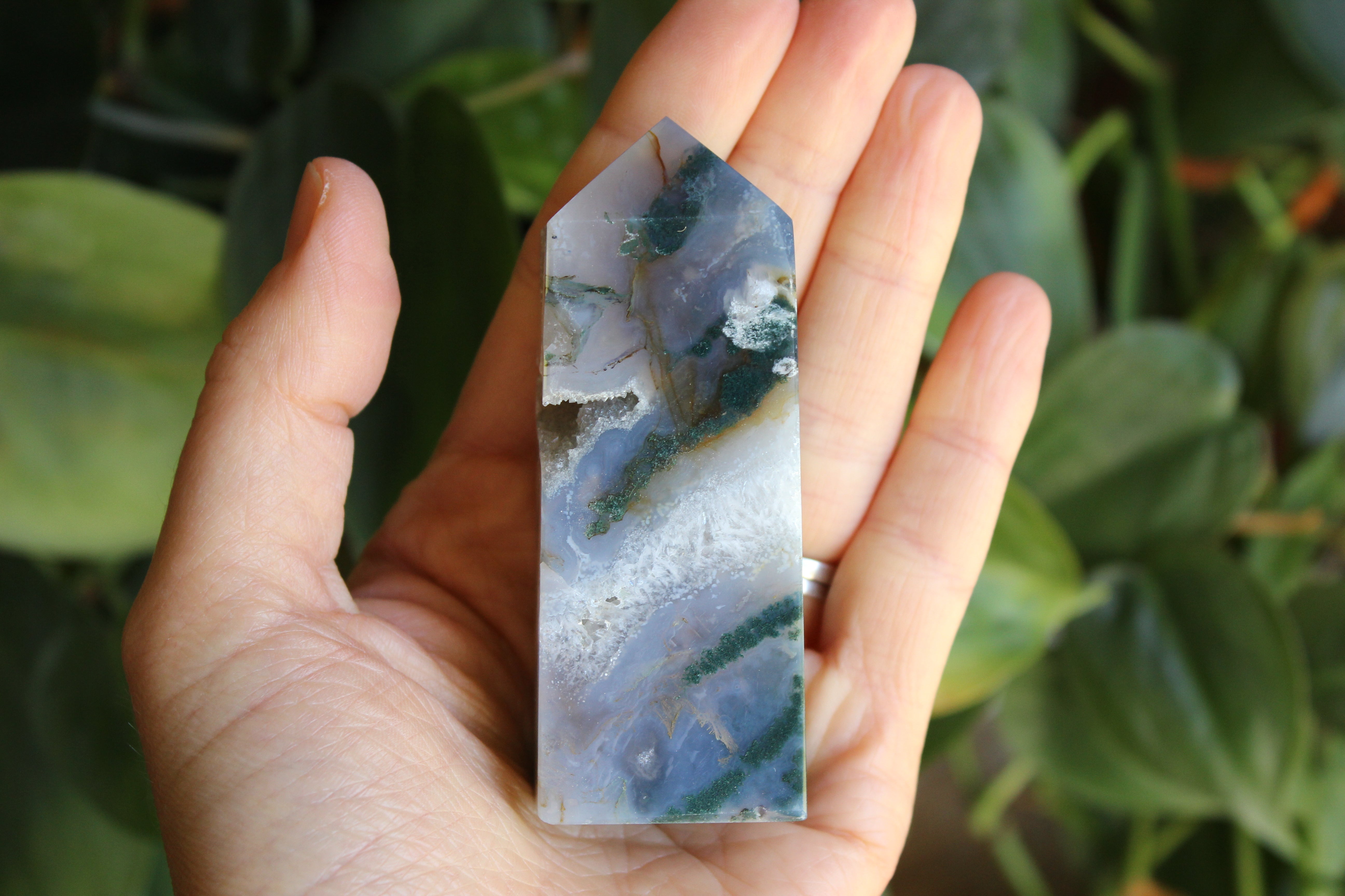 Moss agate tower 2, new