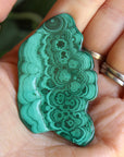 Polished malachite piece 1, new