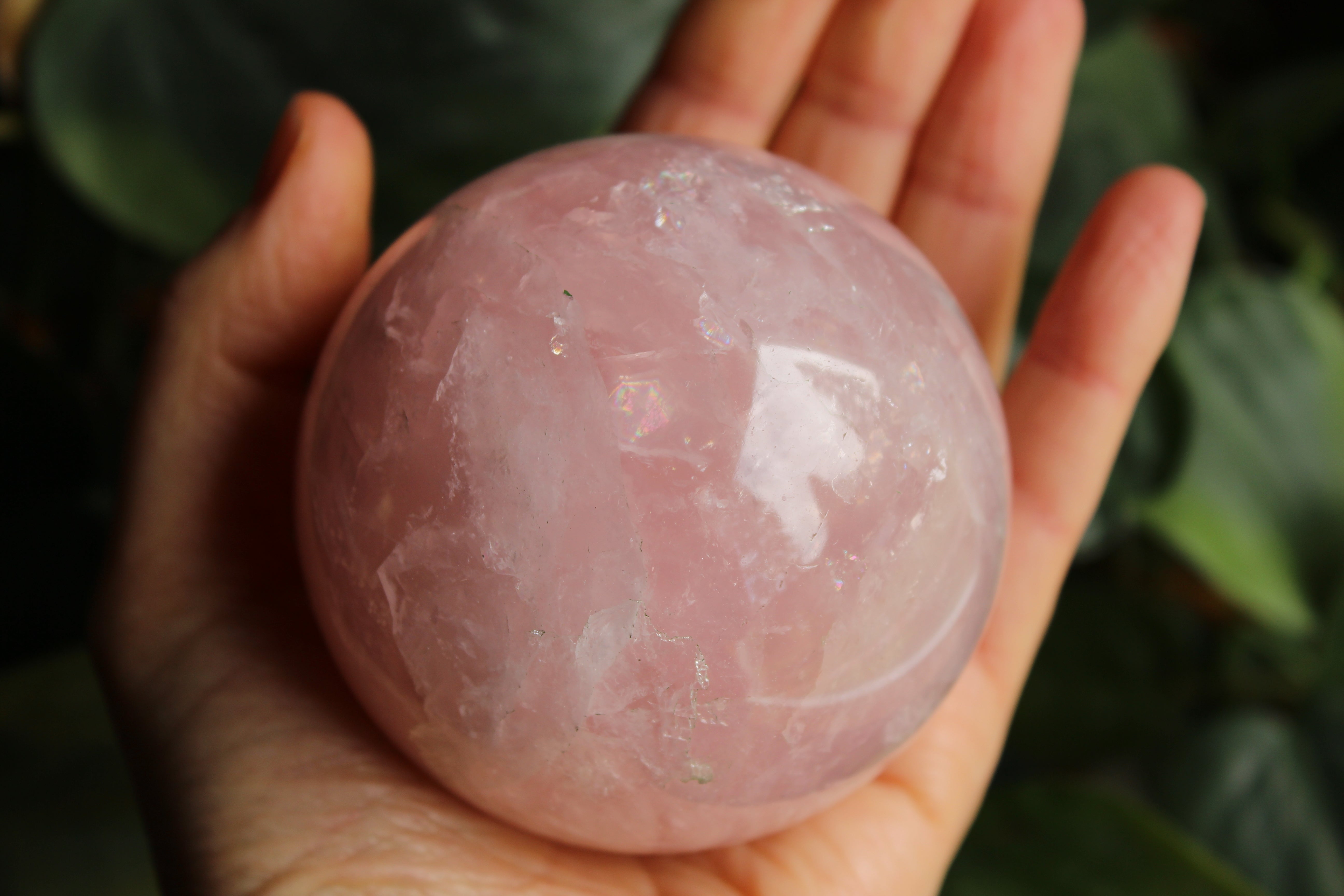 Rose quartz sphere 1, new
