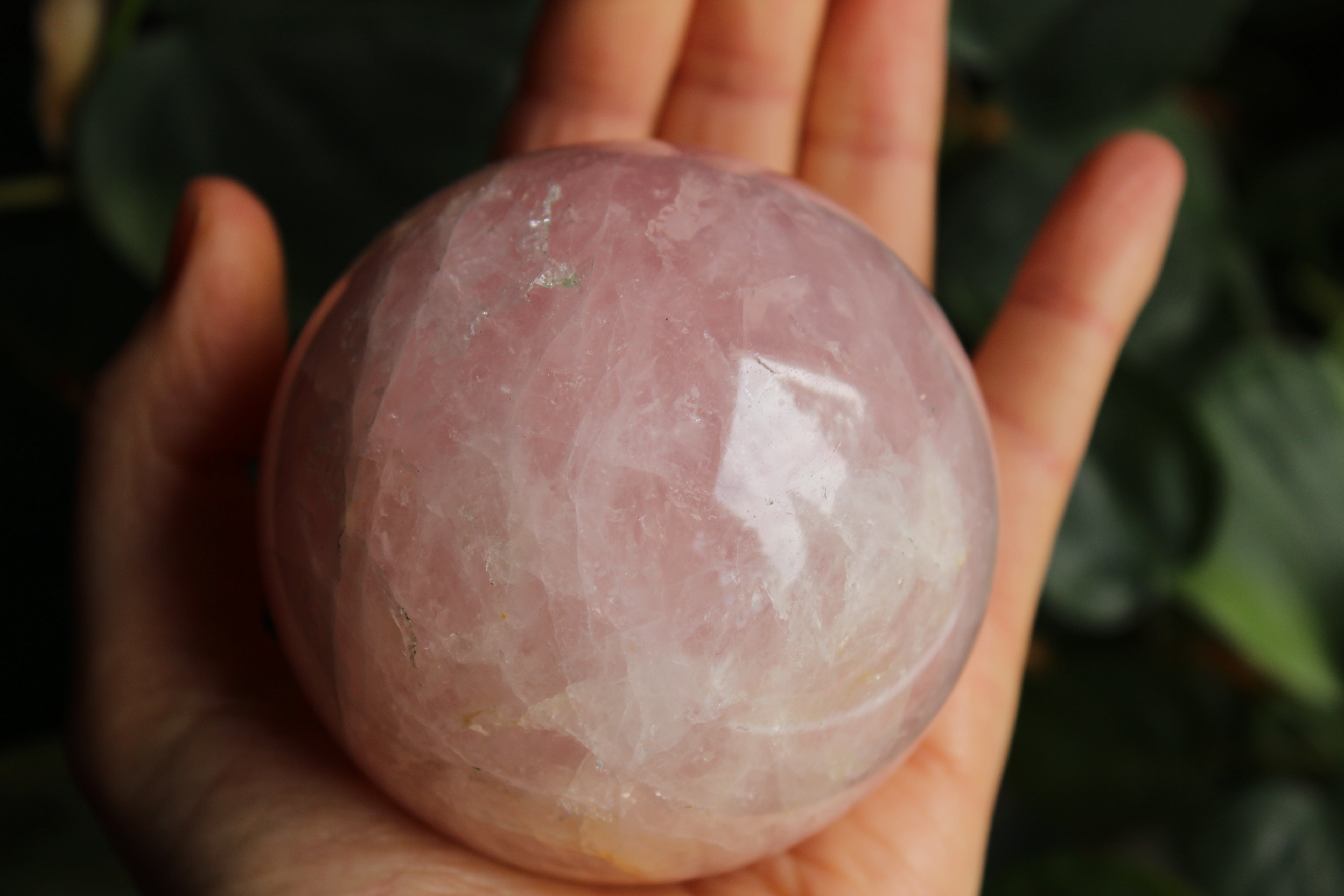 Rose quartz sphere 1, new