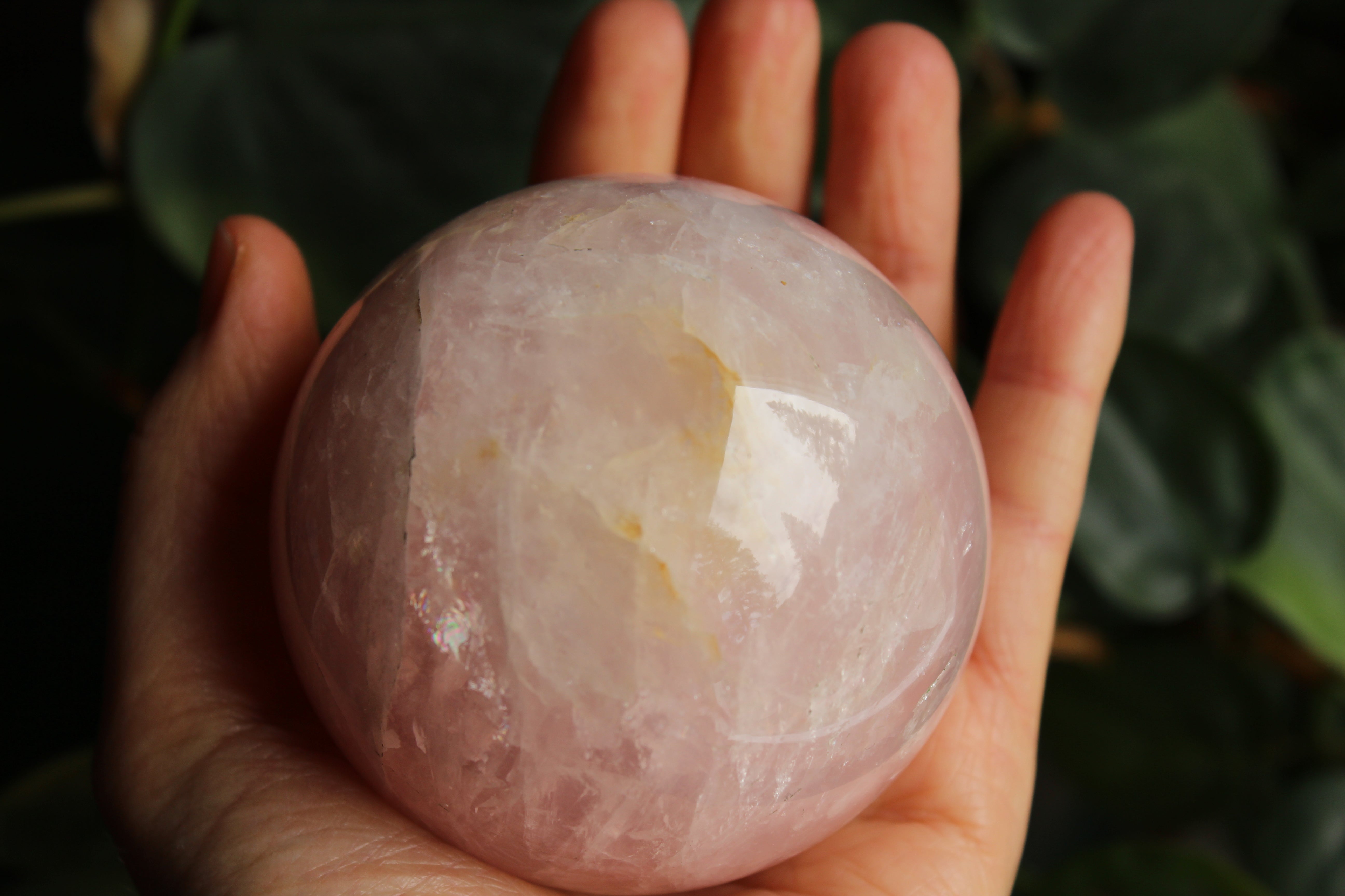 Rose quartz sphere 1, new