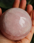 Rose quartz sphere 1, new