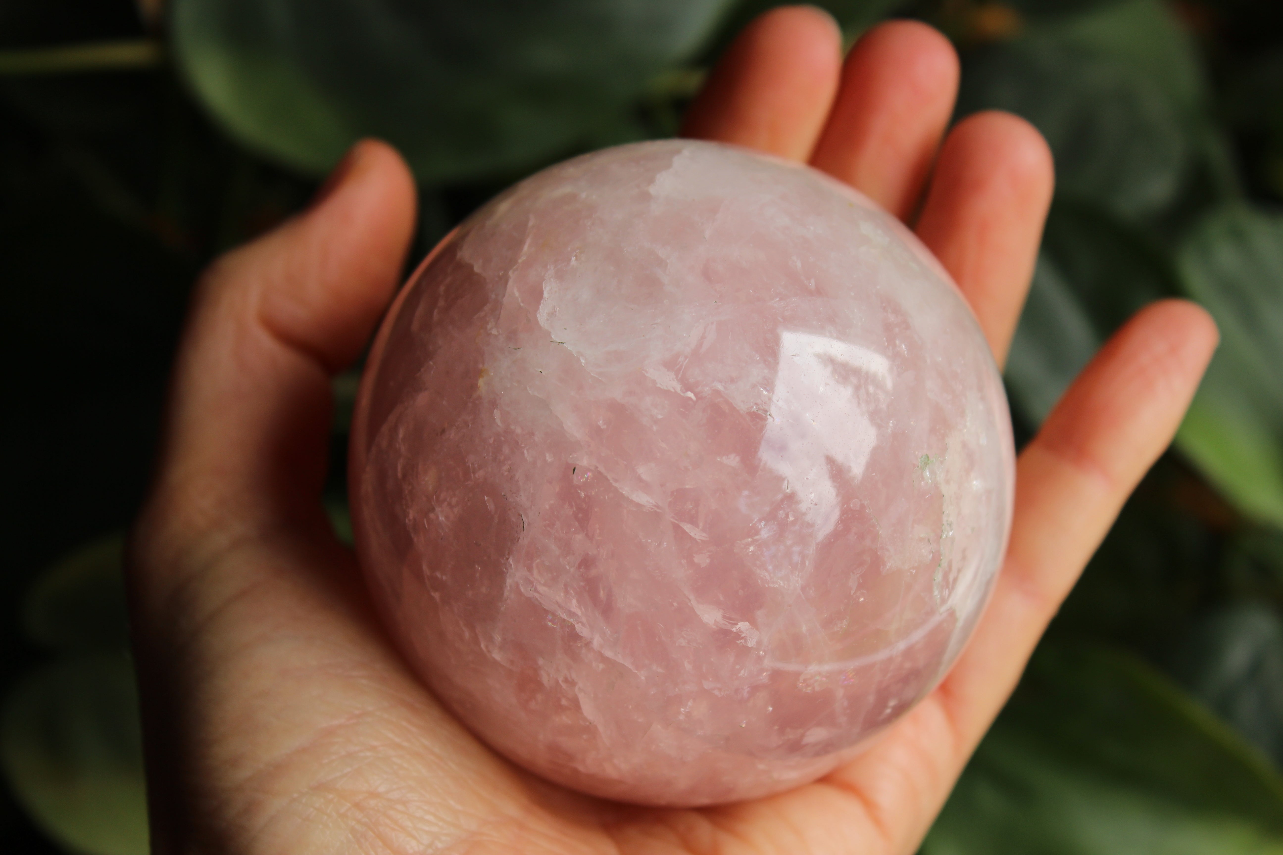 Rose quartz sphere 1, new