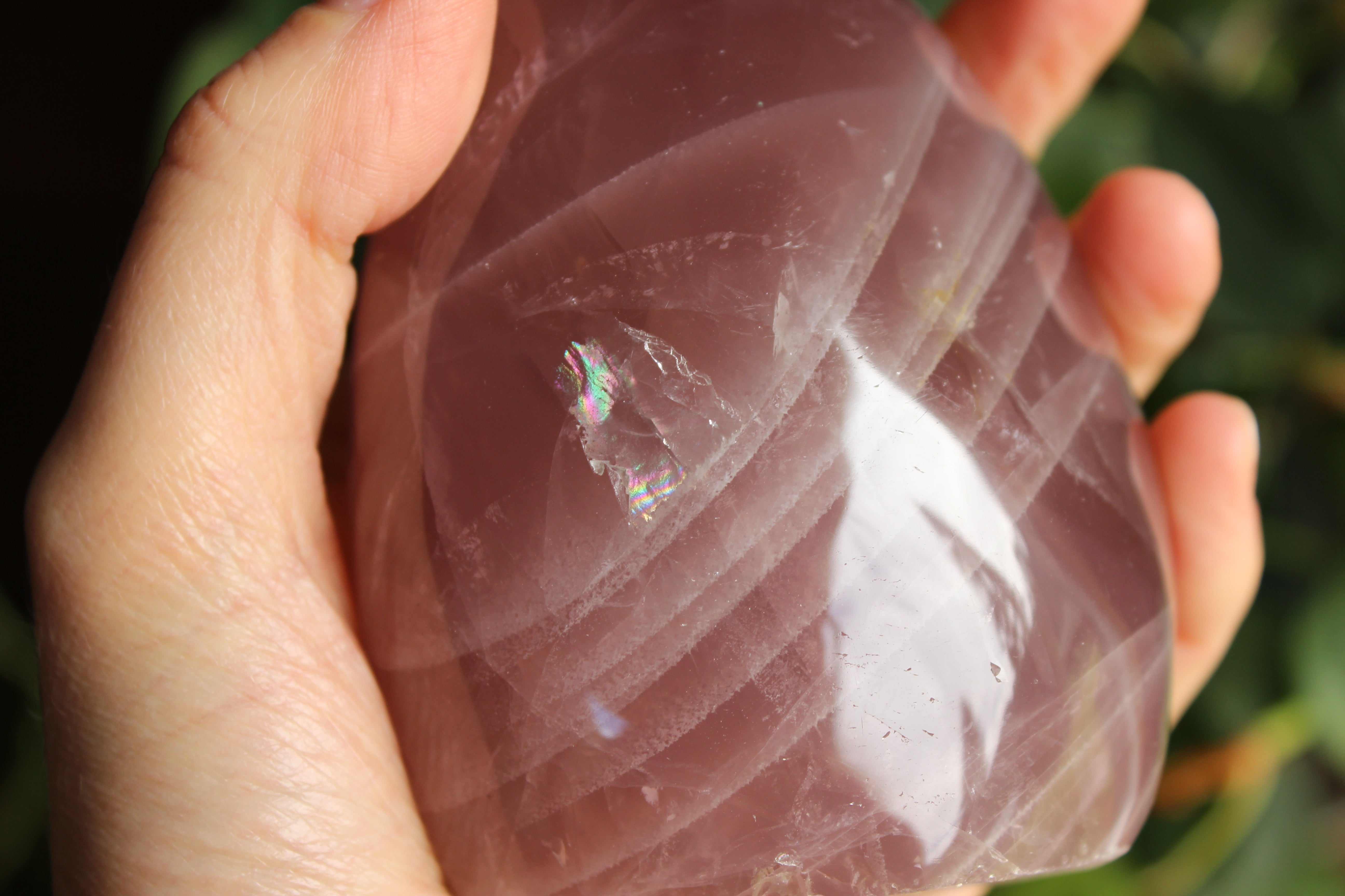 Lavender rose quartz free form 3, new