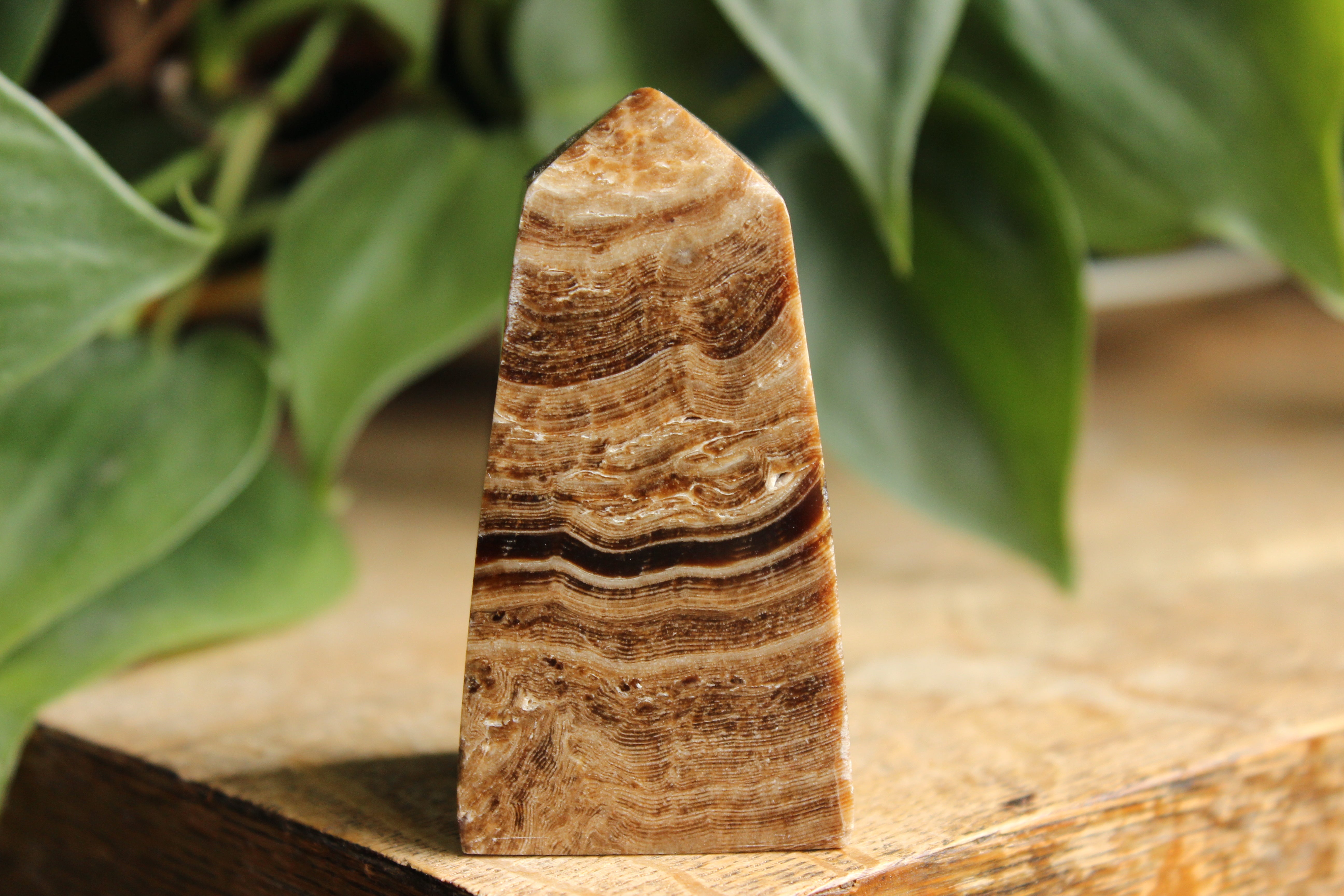 Chocolate calcite tower 1, new