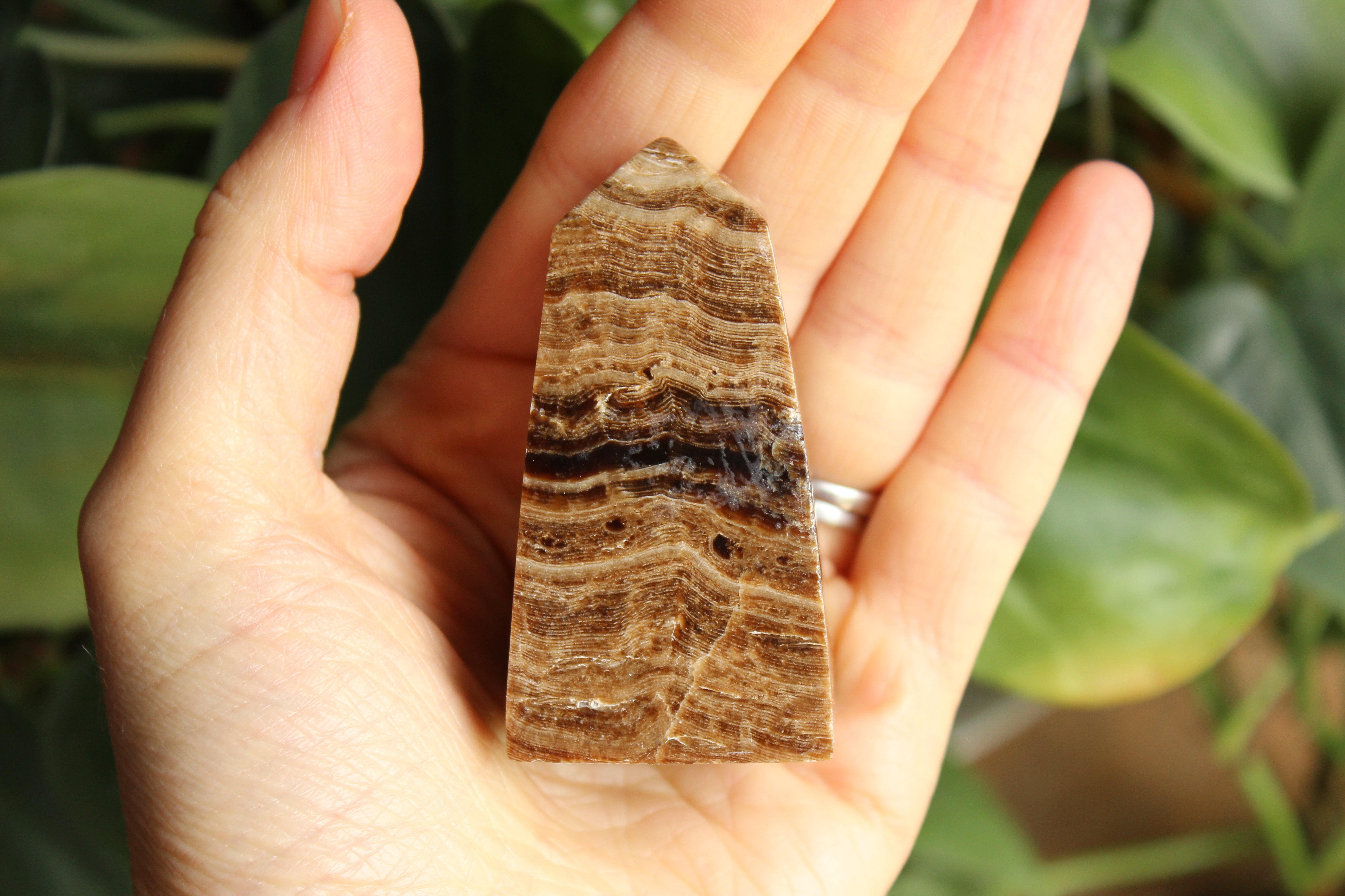 Chocolate calcite tower 1, new