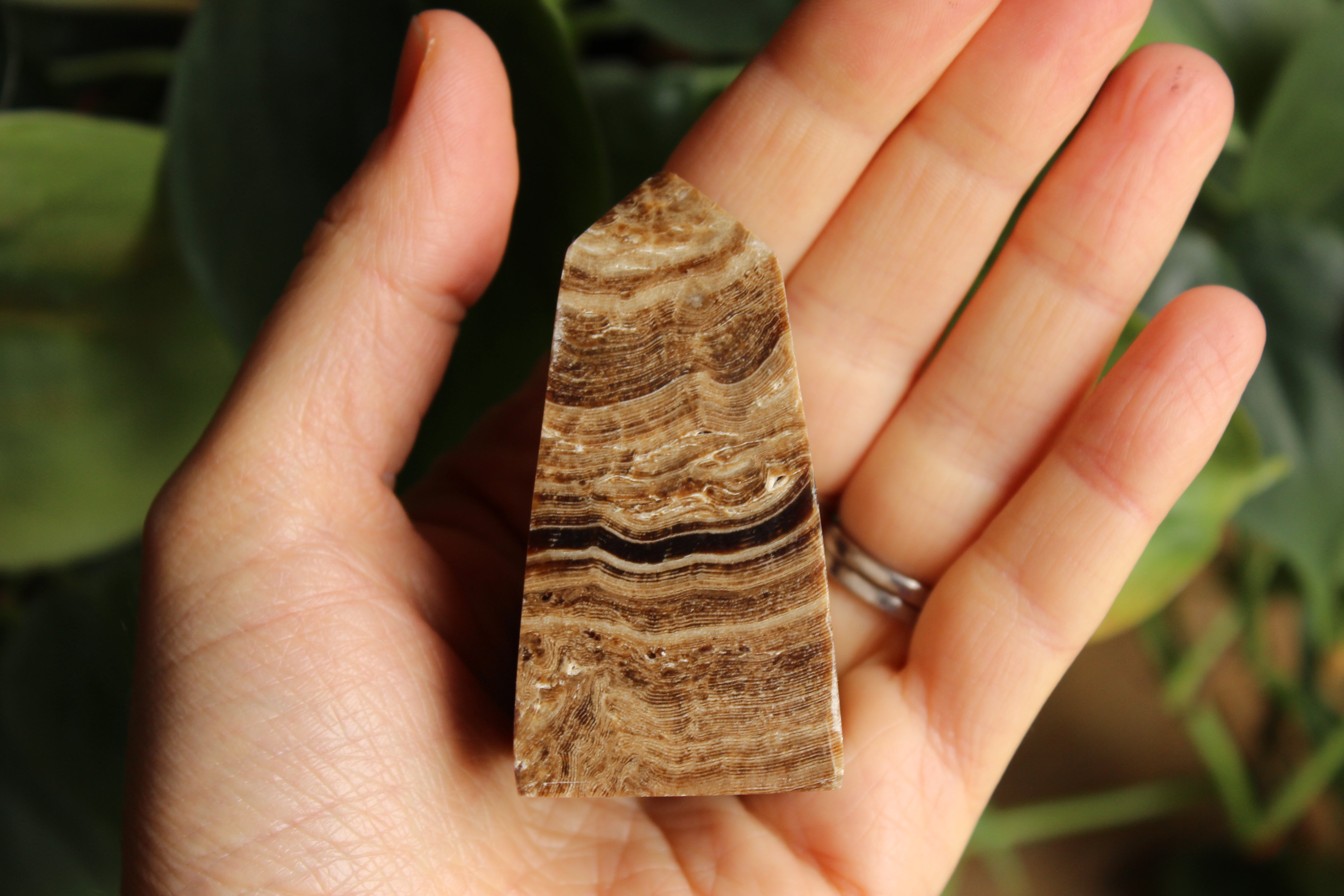 Chocolate calcite tower 1, new