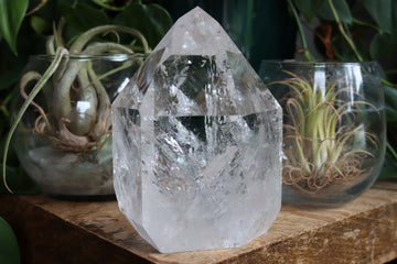 Clear quartz tower 13
