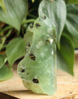 Semi polished prehnite tower 1, new