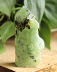 Semi polished prehnite tower 1, new