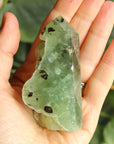 Semi polished prehnite tower 1, new