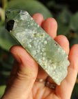 Semi polished prehnite tower 1, new