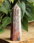Crazy lace agate tower 1, new
