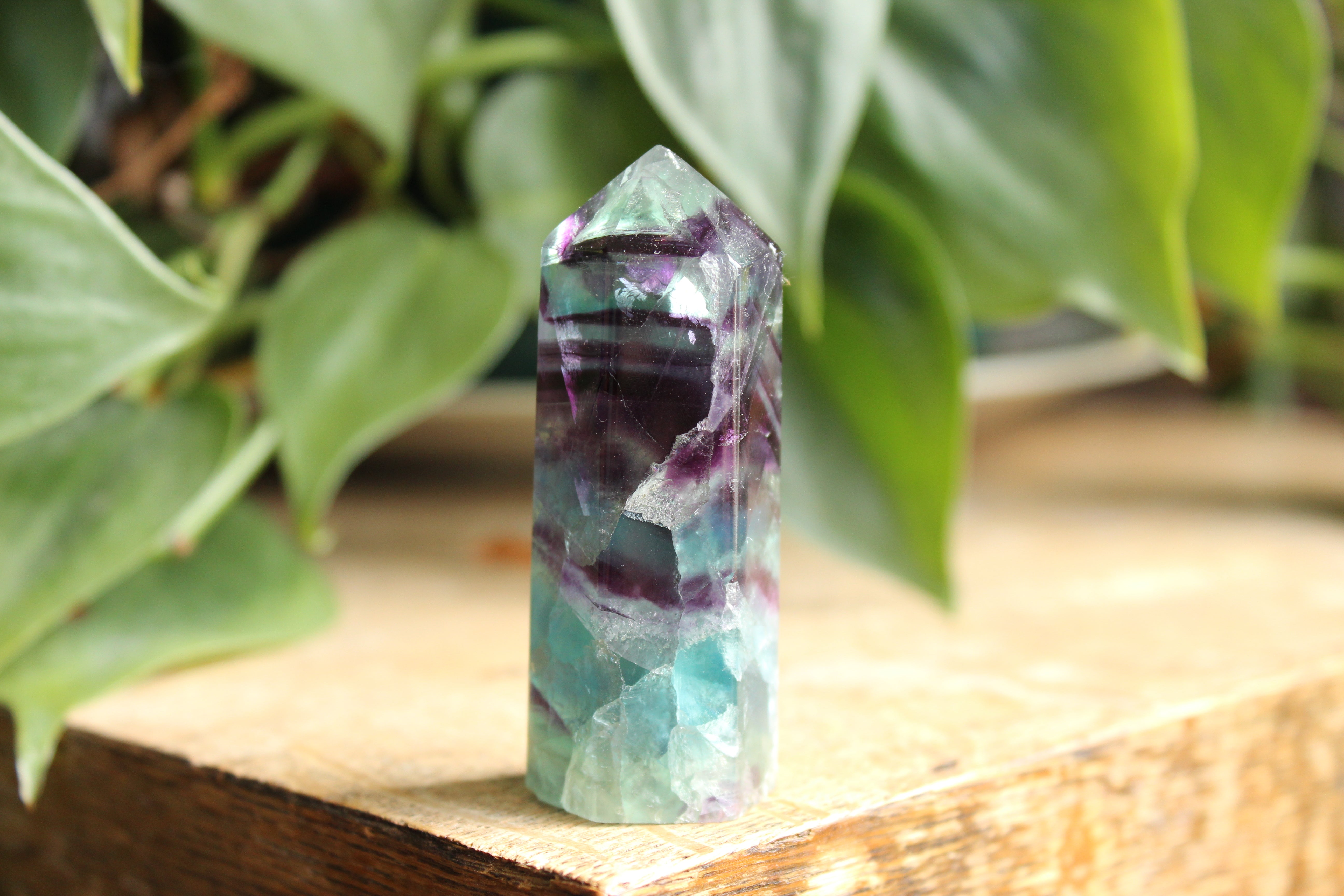 Rainbow fluorite tower 29, new