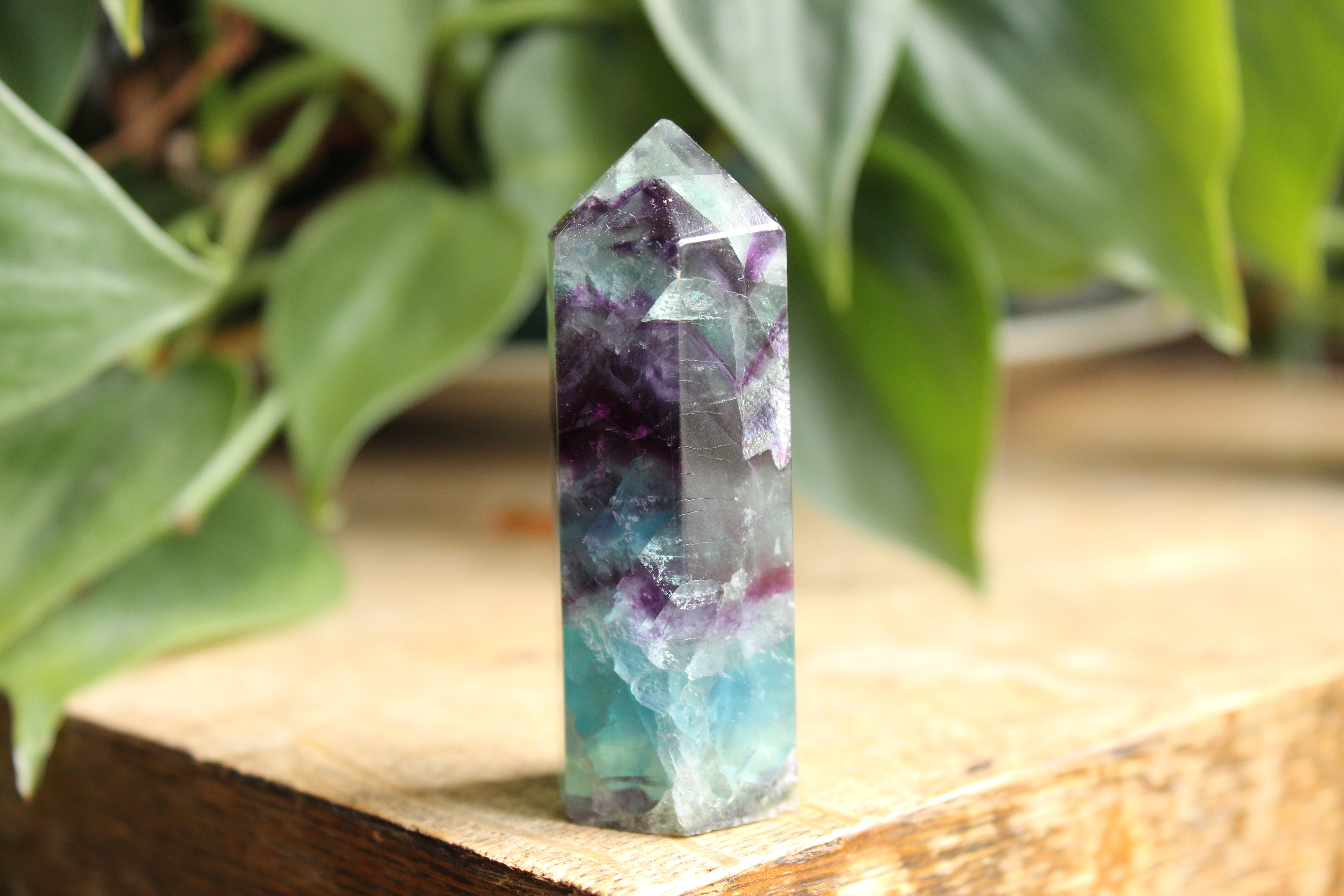 Rainbow fluorite tower 29, new