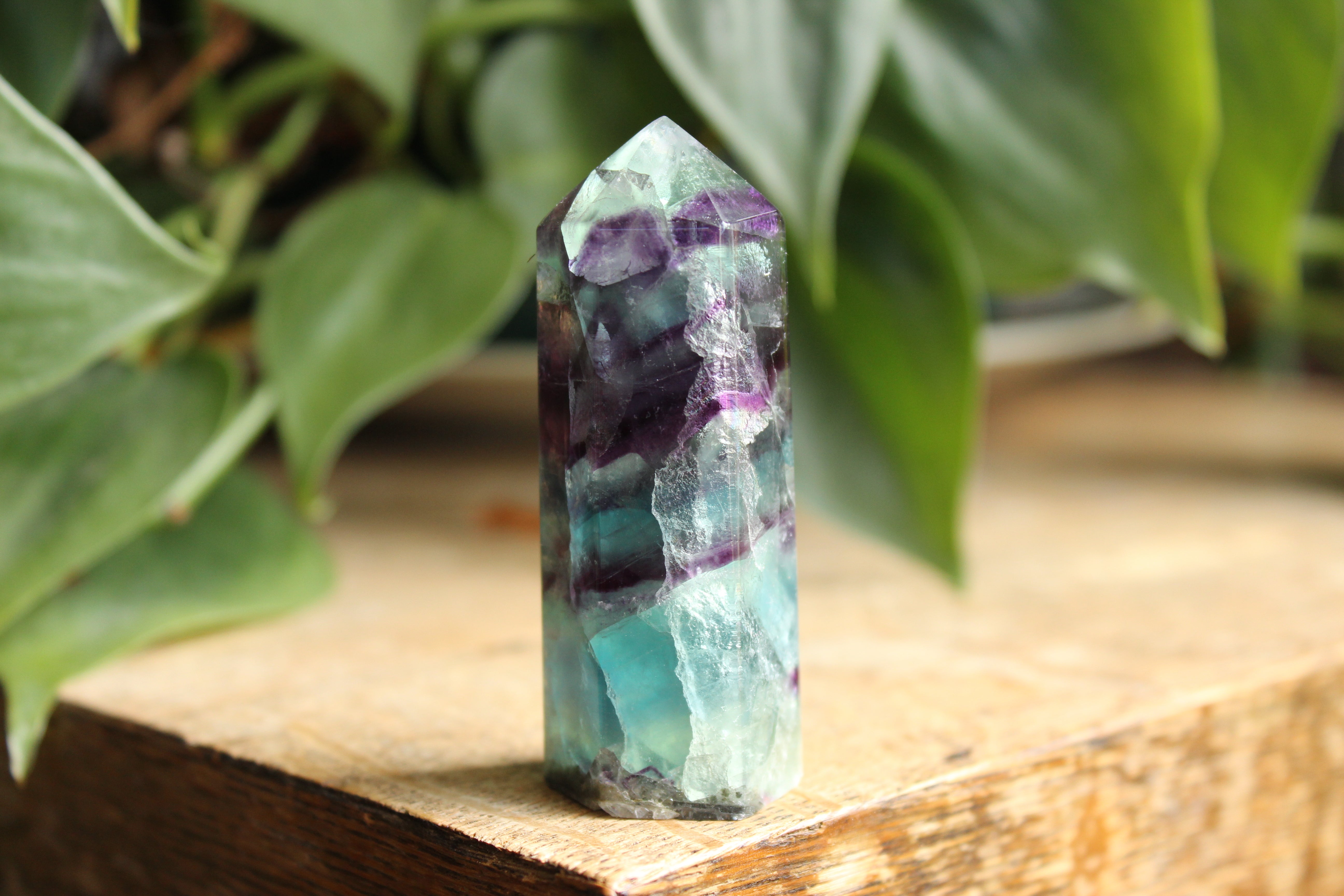 Rainbow fluorite tower 29, new