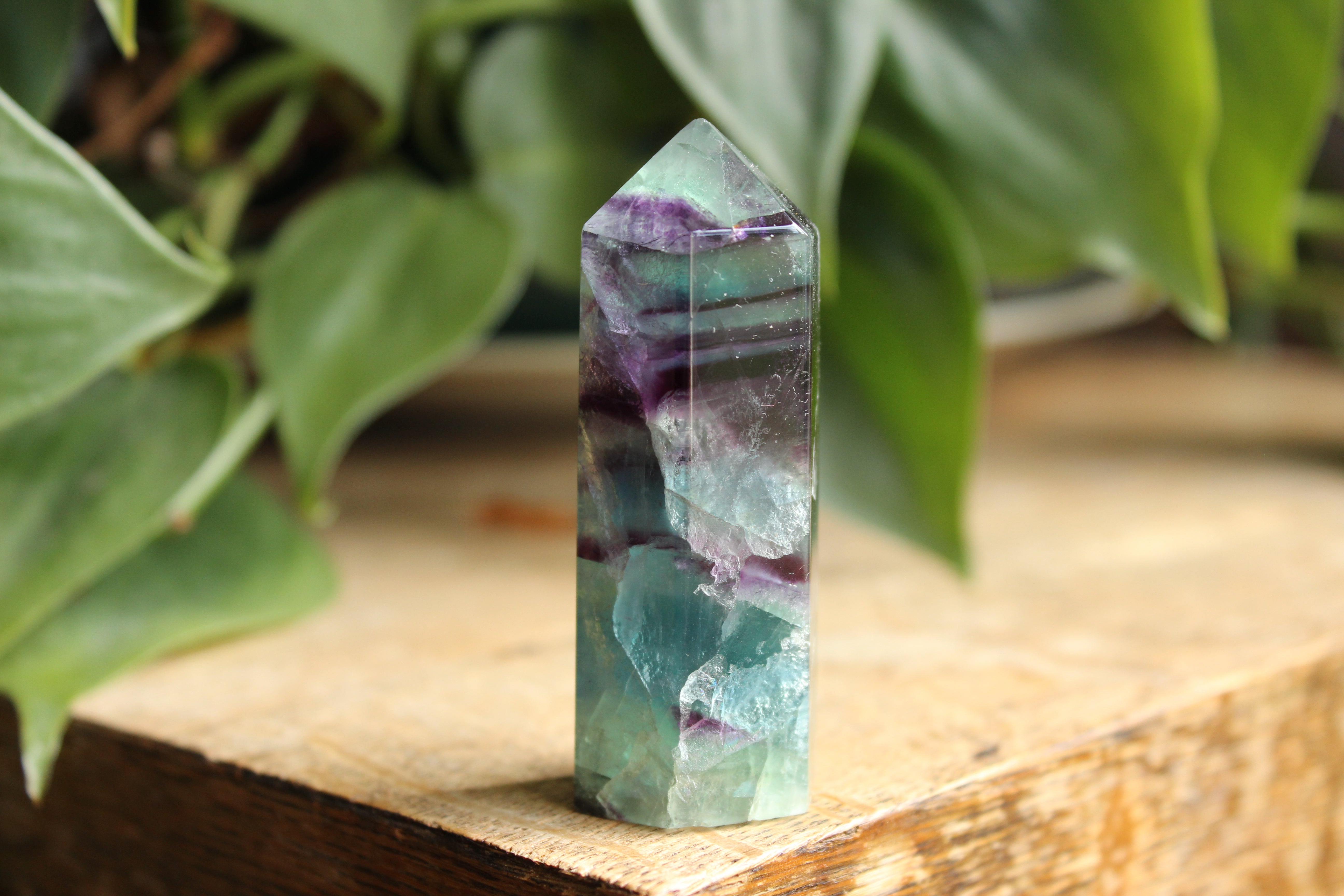 Rainbow fluorite tower 29, new