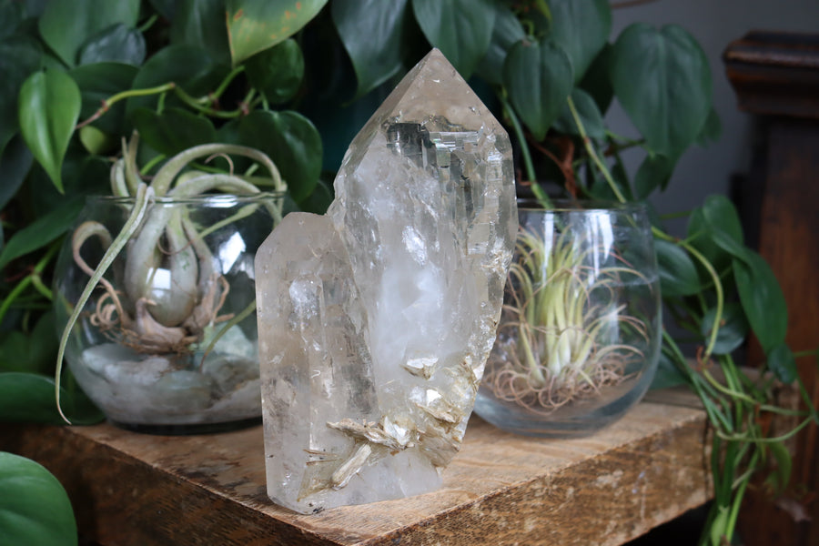Elestial citrine with mica 1