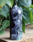 Rainbow fluorite tower 30, new