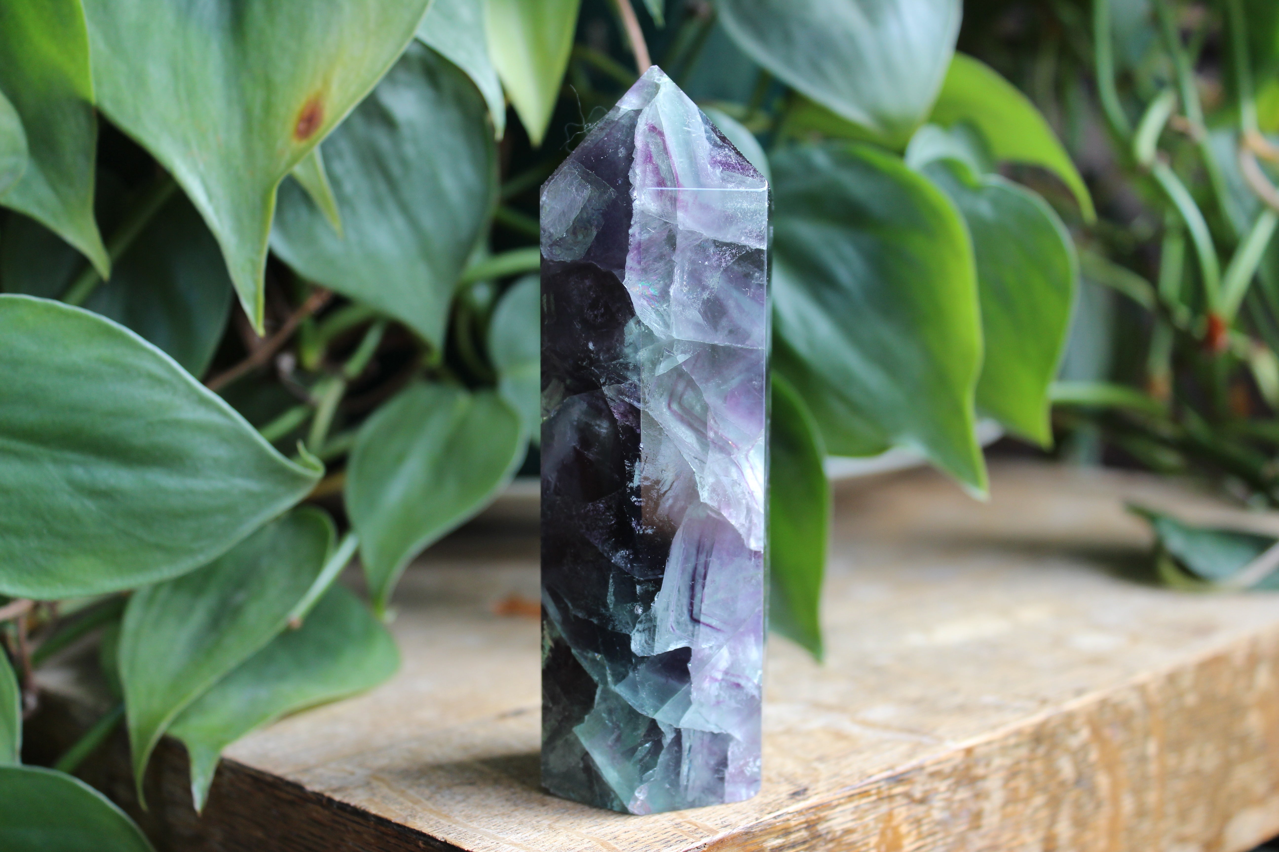 Rainbow fluorite tower 30, new