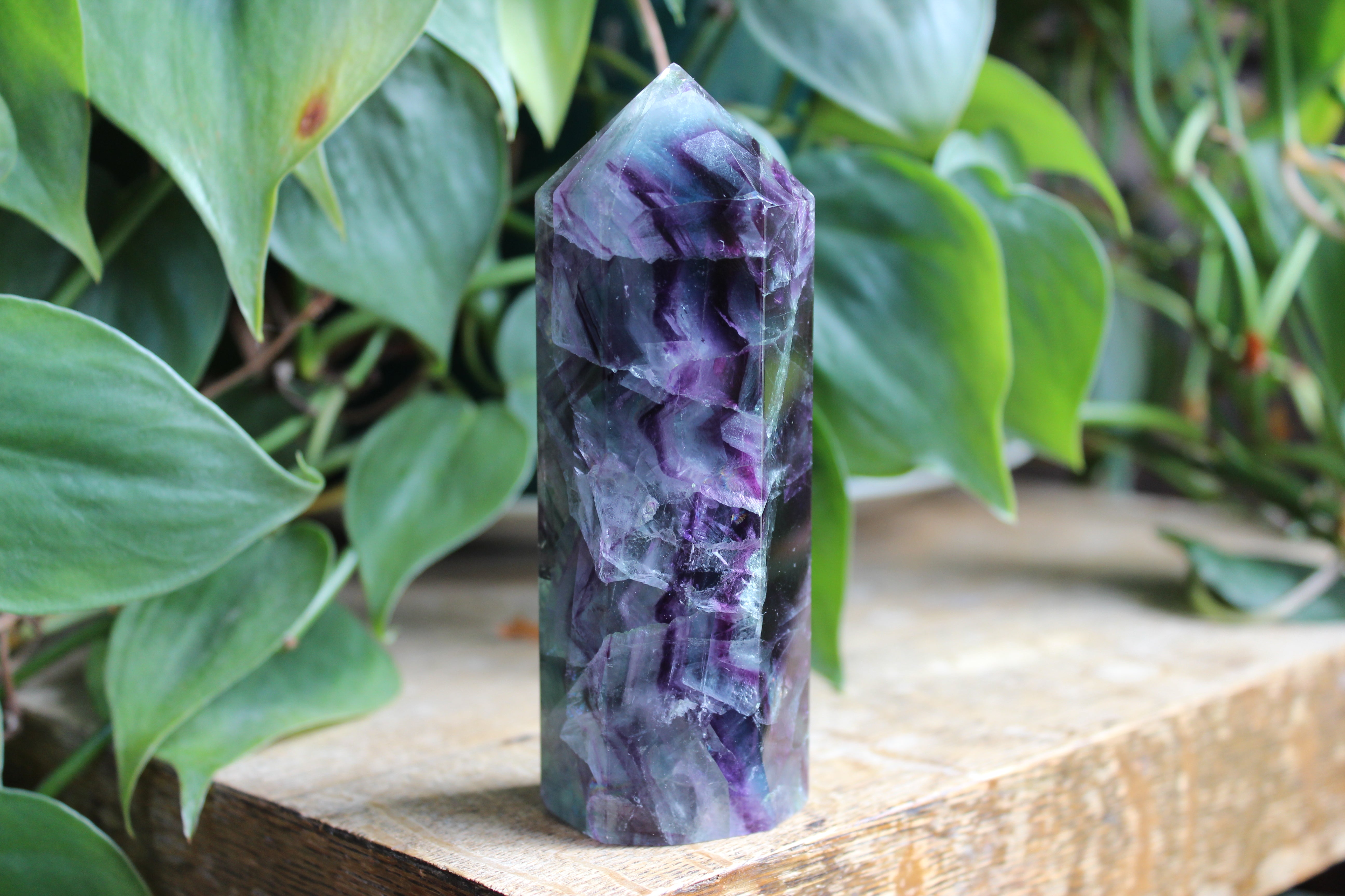 Rainbow fluorite tower 30, new