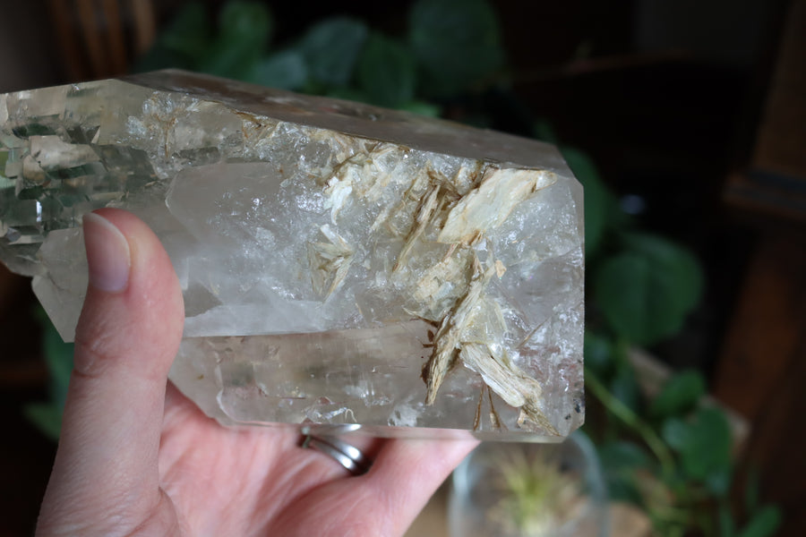 Elestial citrine with mica 1