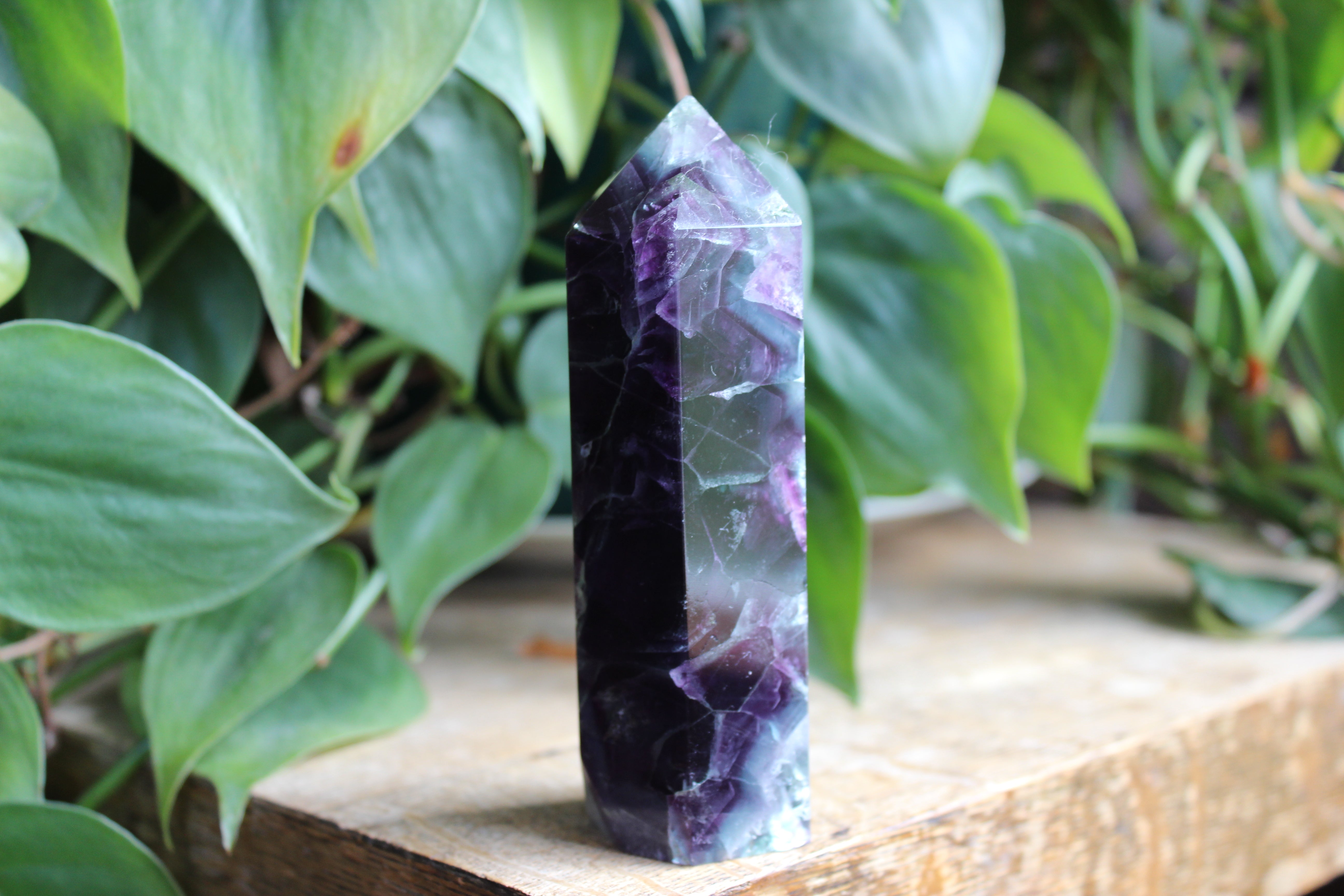 Rainbow fluorite tower 30, new