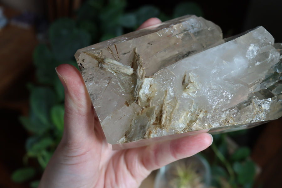 Elestial citrine with mica 1