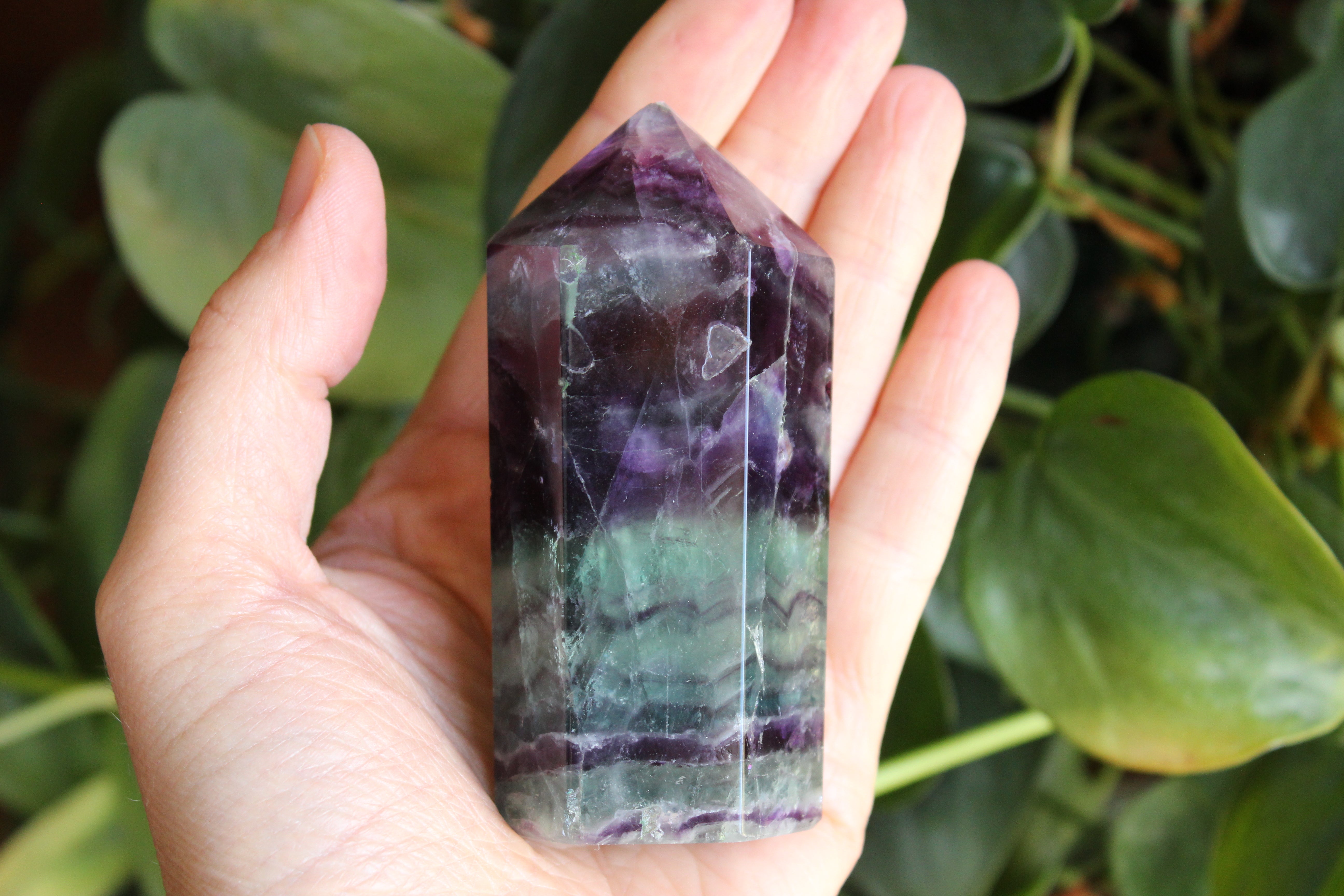 Rainbow fluorite tower 31, new