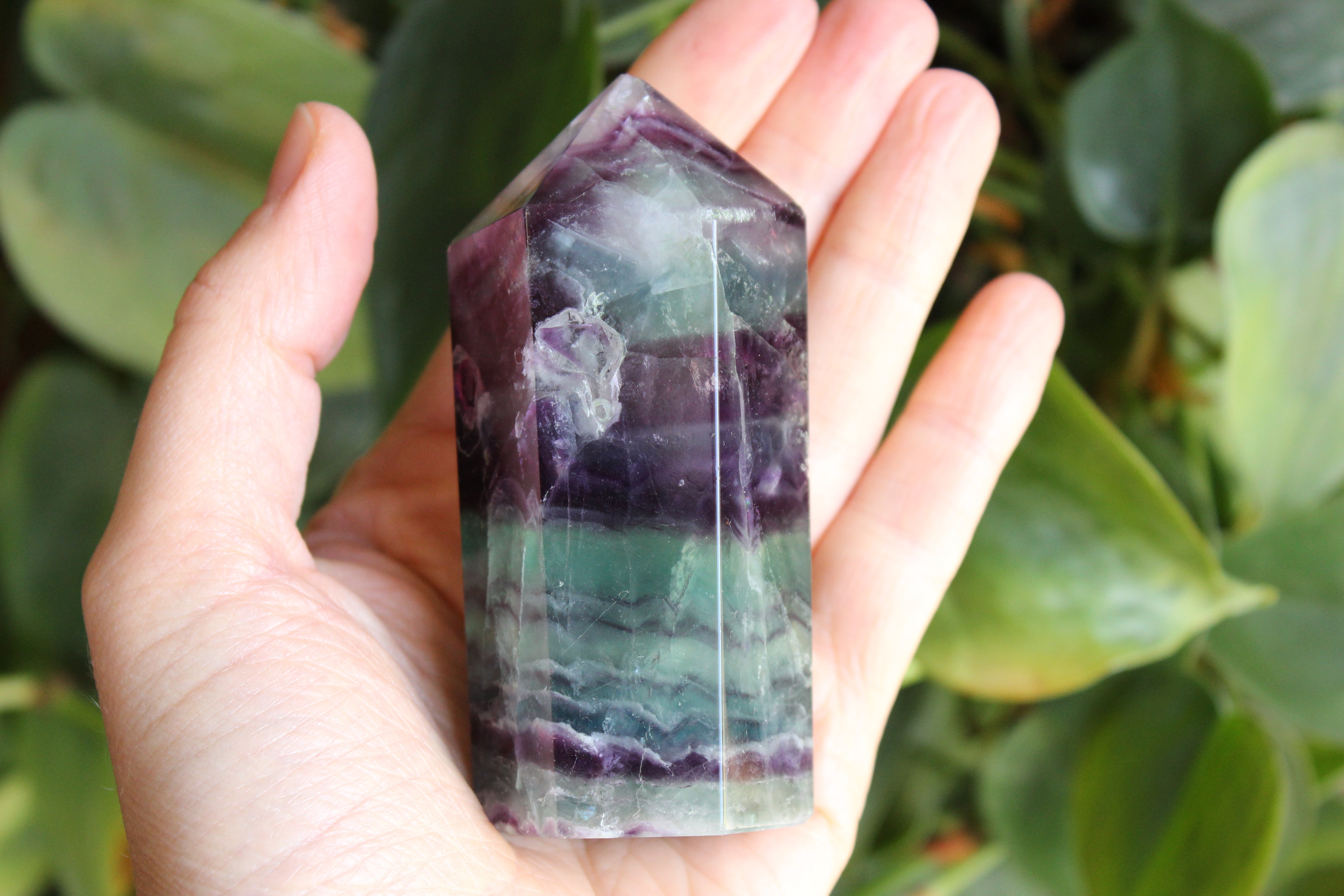 Rainbow fluorite tower 31, new