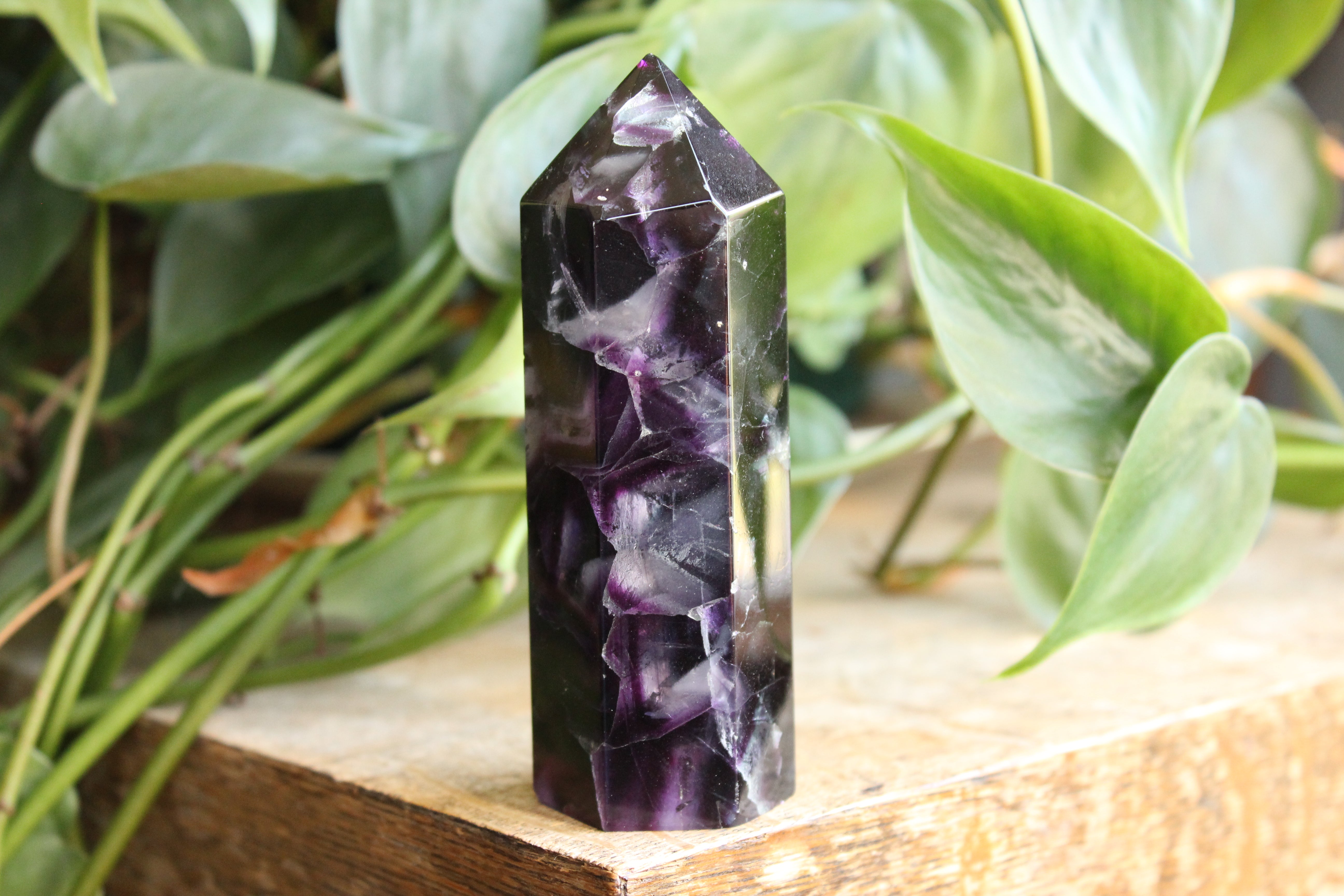 Rainbow fluorite tower 32, new