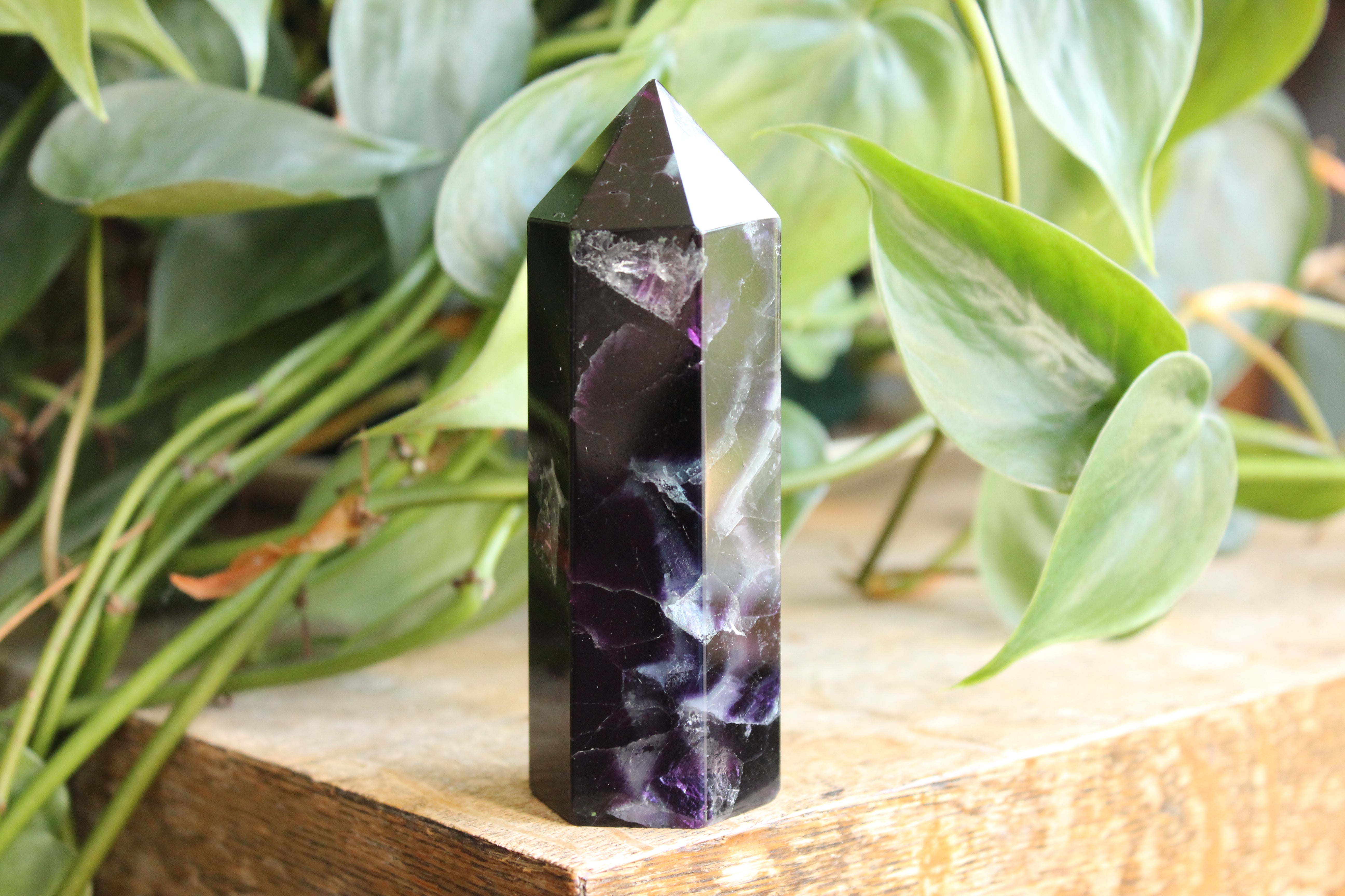 Rainbow fluorite tower 32, new