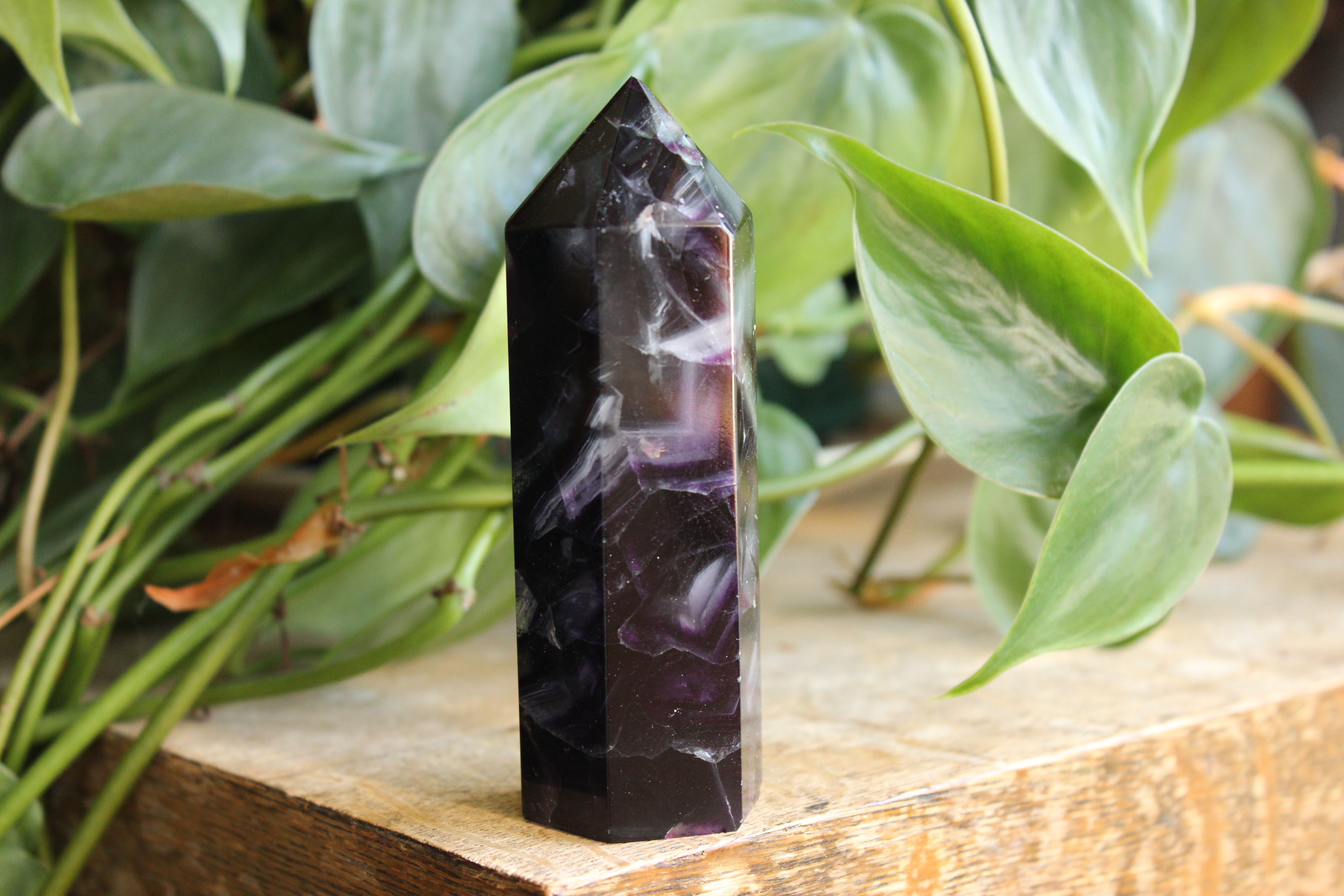 Rainbow fluorite tower 32, new