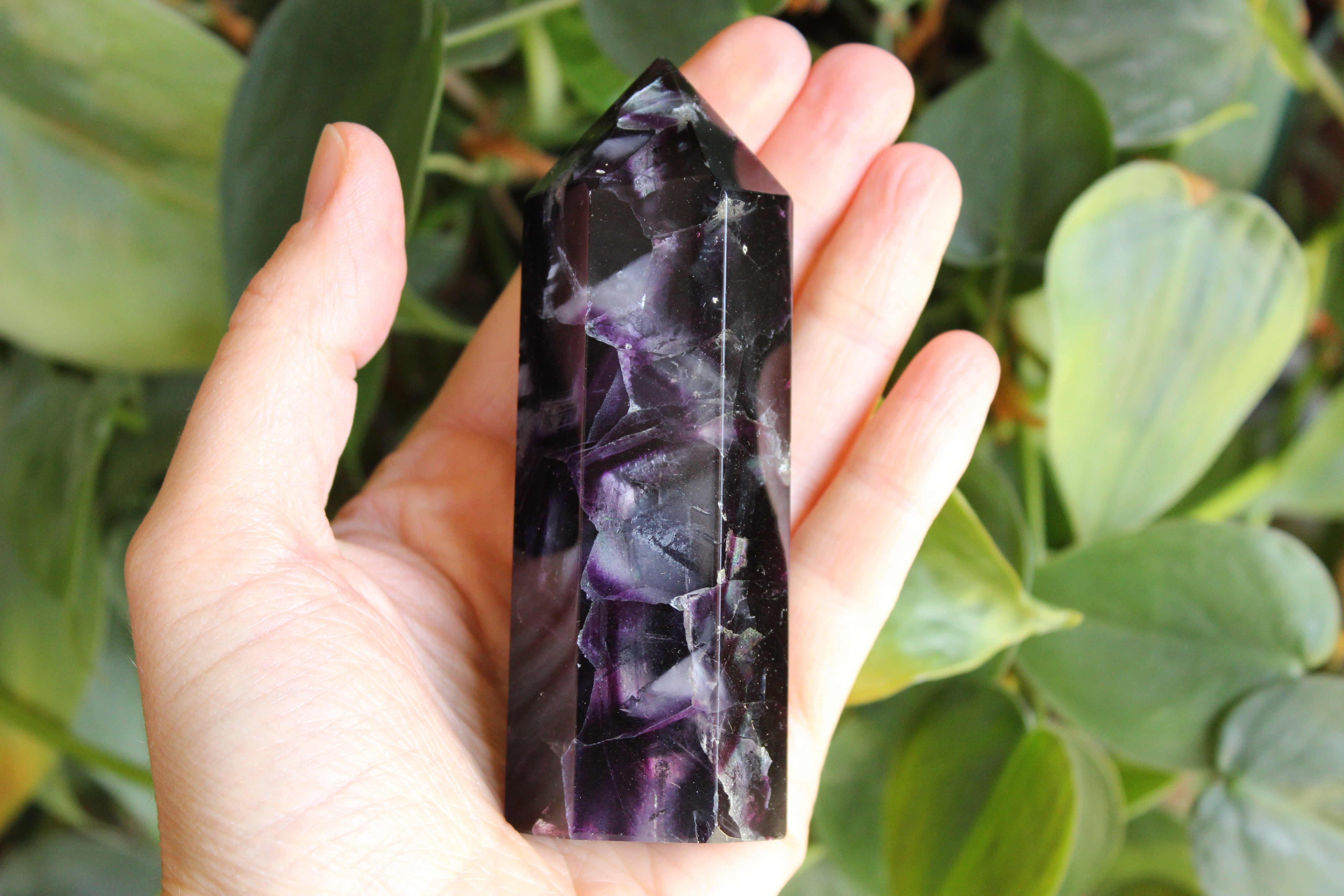 Rainbow fluorite tower 32, new