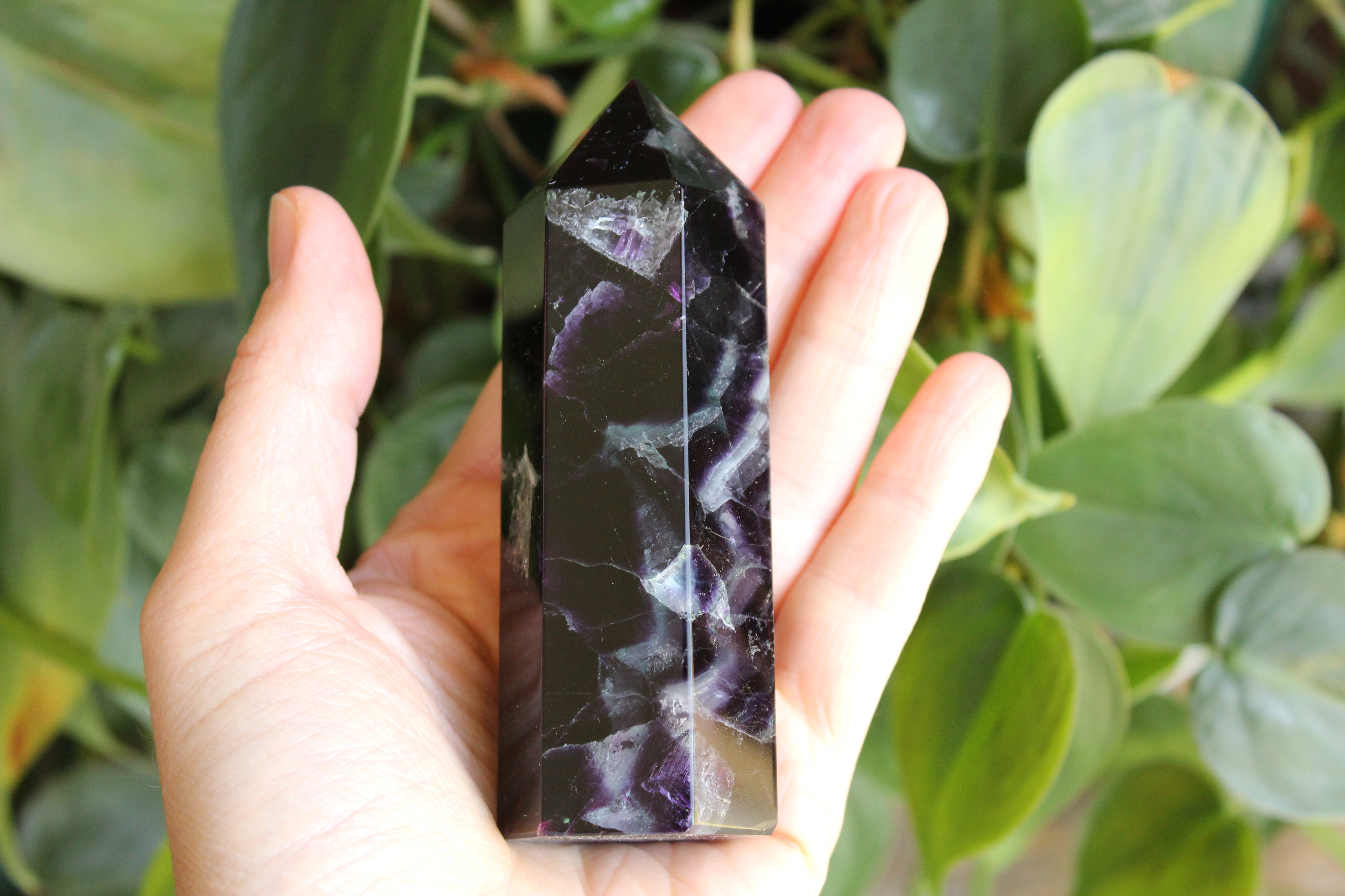 Rainbow fluorite tower 32, new