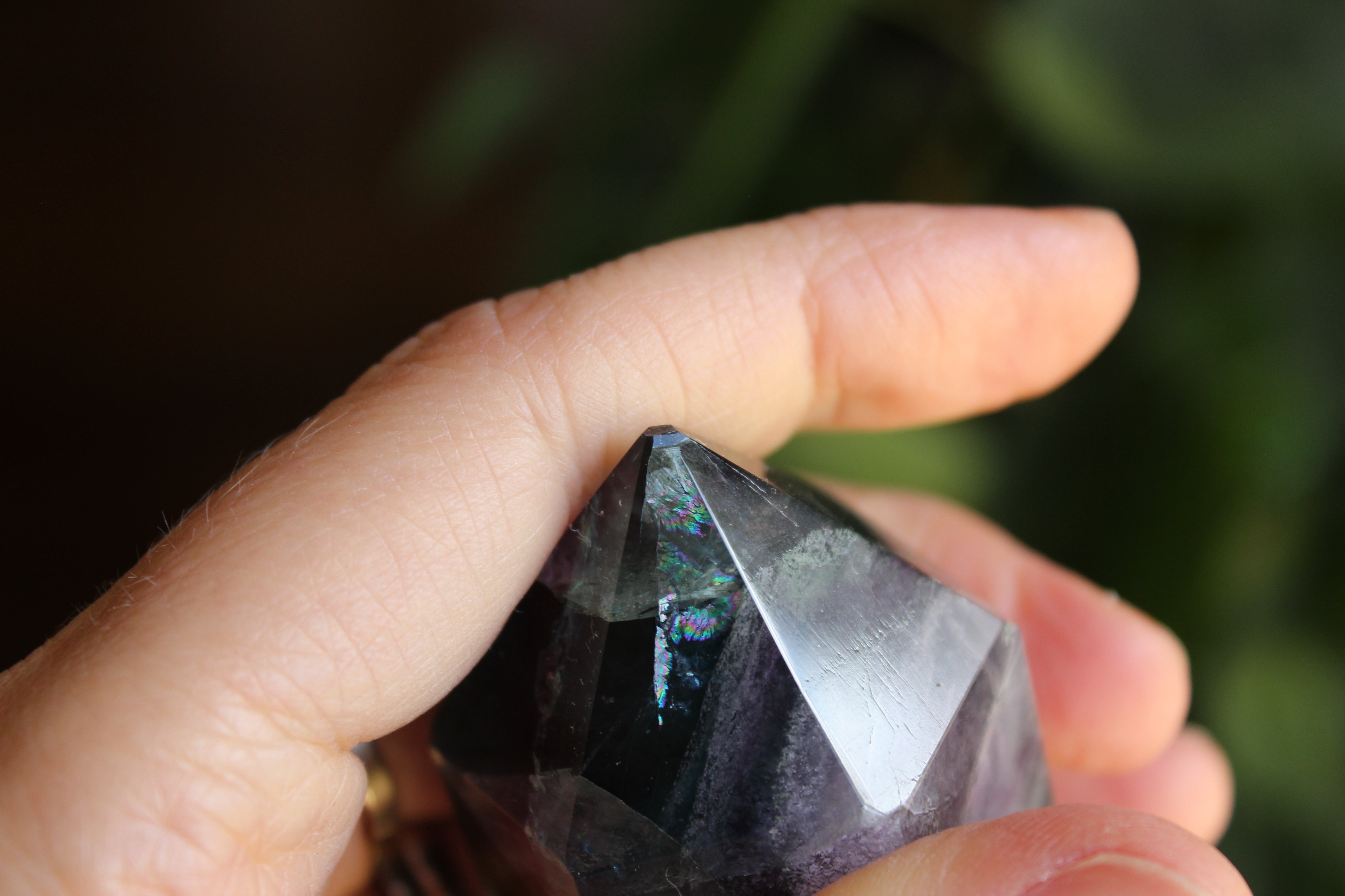 Rainbow fluorite tower 33, new