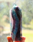 Rainbow fluorite tower 33, new