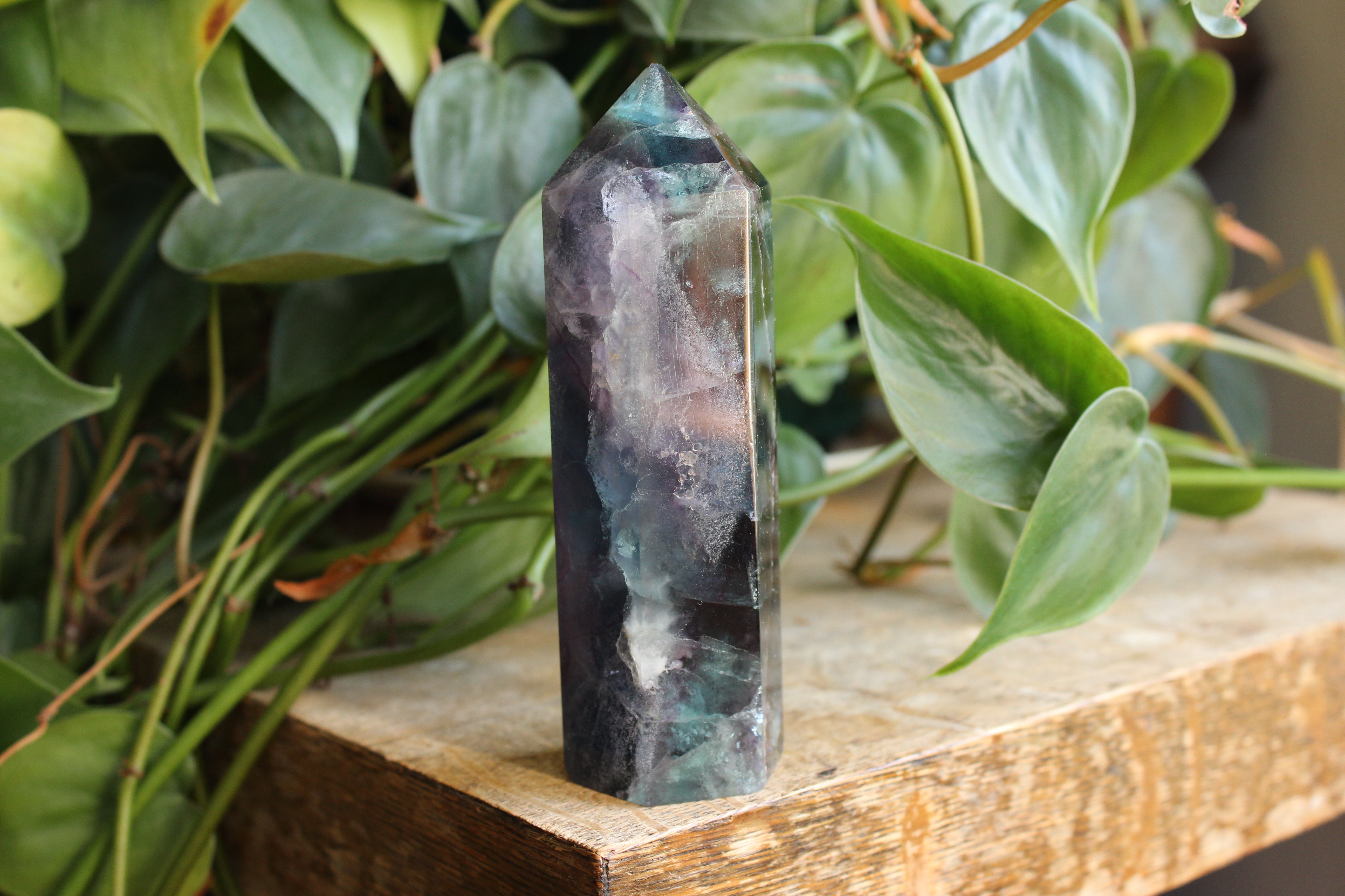 Rainbow fluorite tower 33, new