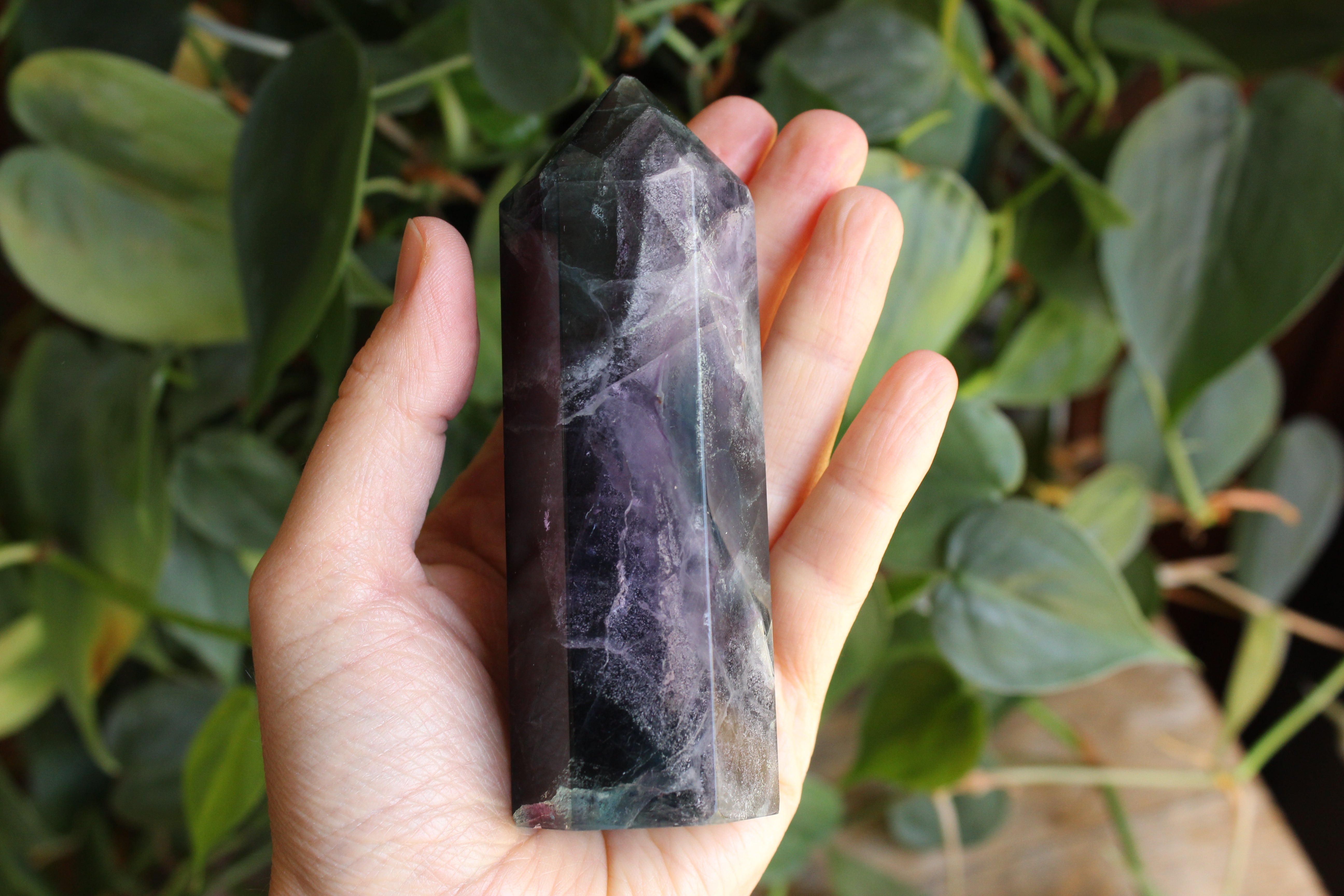 Rainbow fluorite tower 33, new