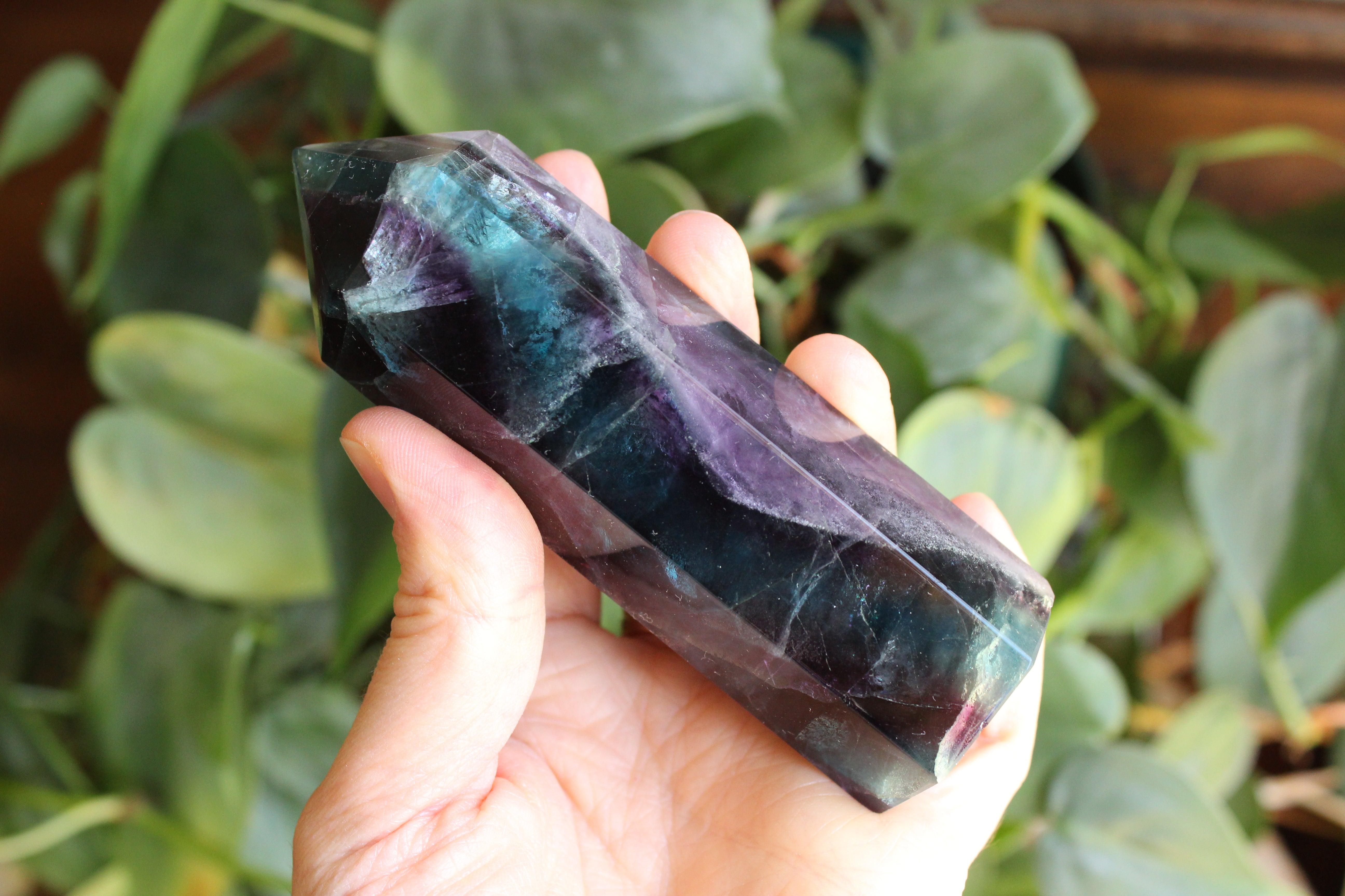 Rainbow fluorite tower 33, new