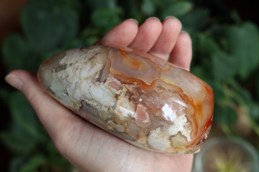 Flower agate free form 1