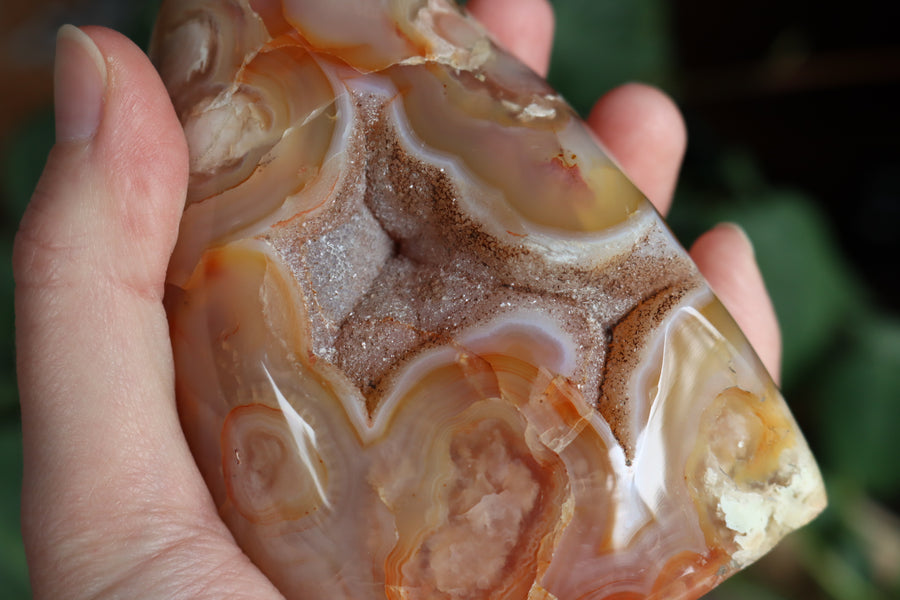 Flower agate free form 1