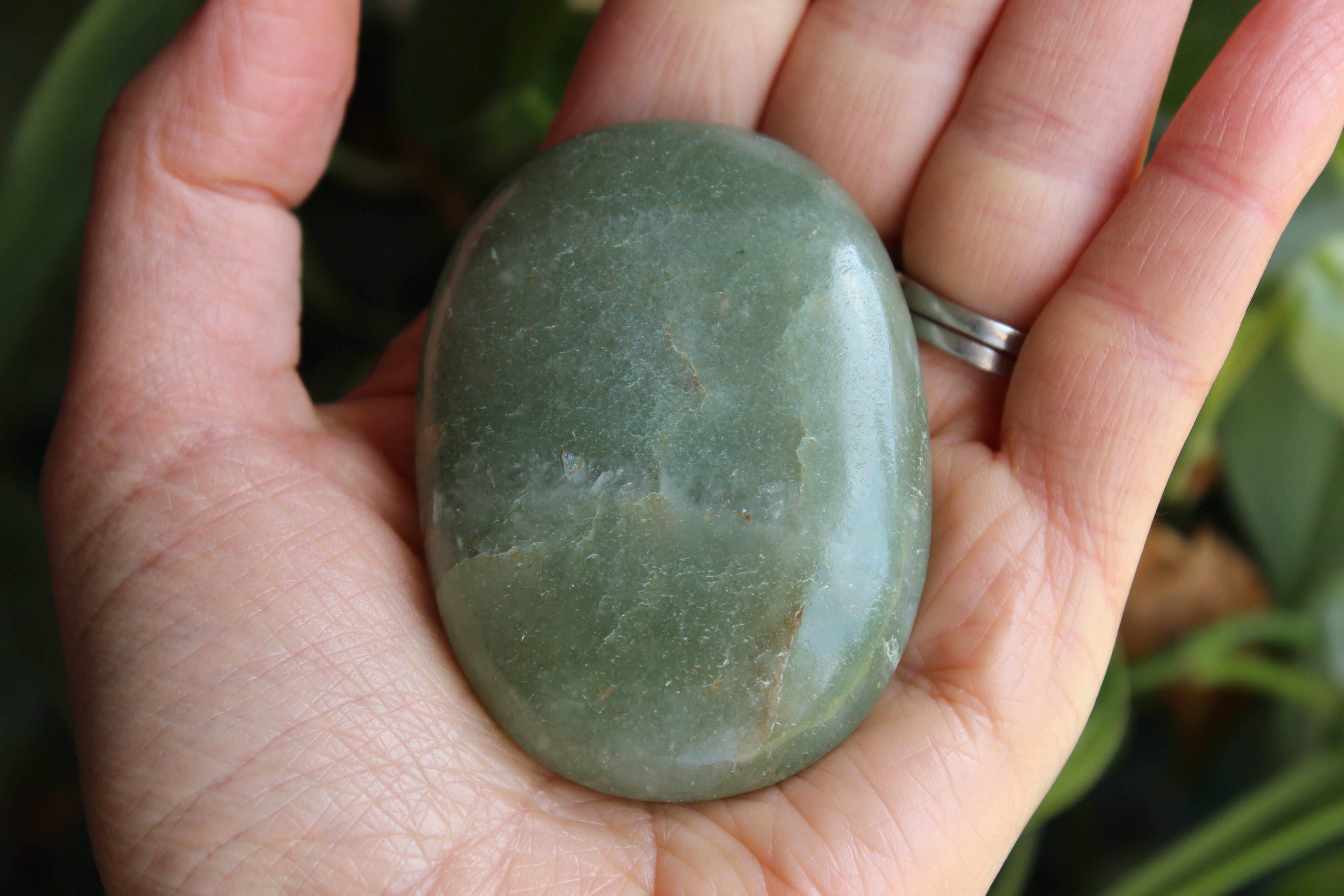 Green aventurine pocket stone 1, new